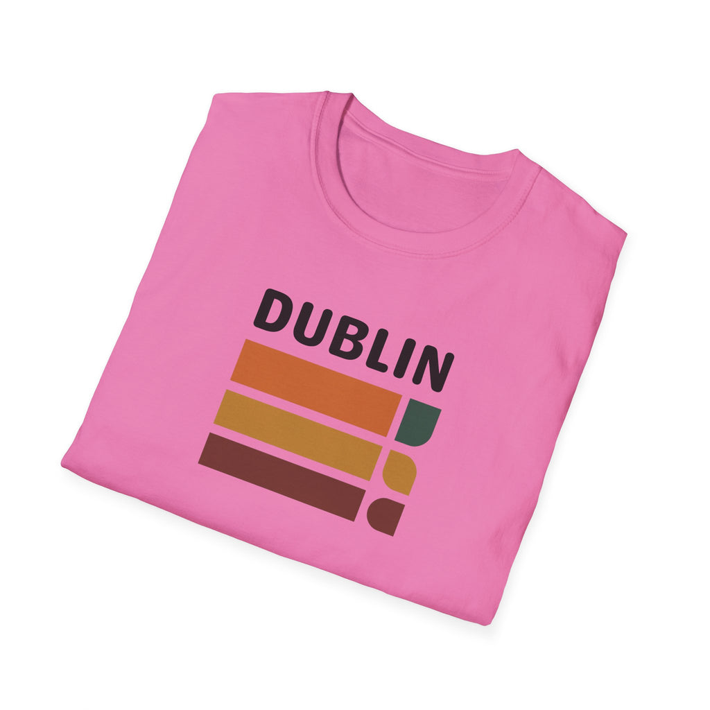 Dublin Retro Stripes T-Shirt | Irish City Graphic Tee