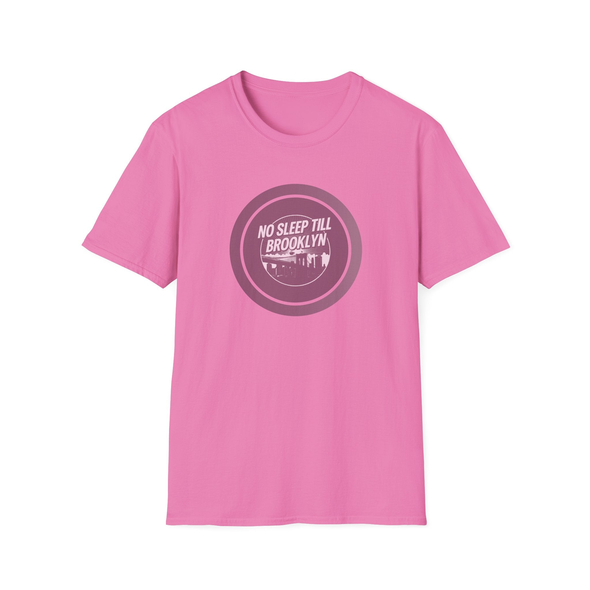 No Sleep Till Brooklyn T-Shirt | Retro NYC Skyline Circle Logo
