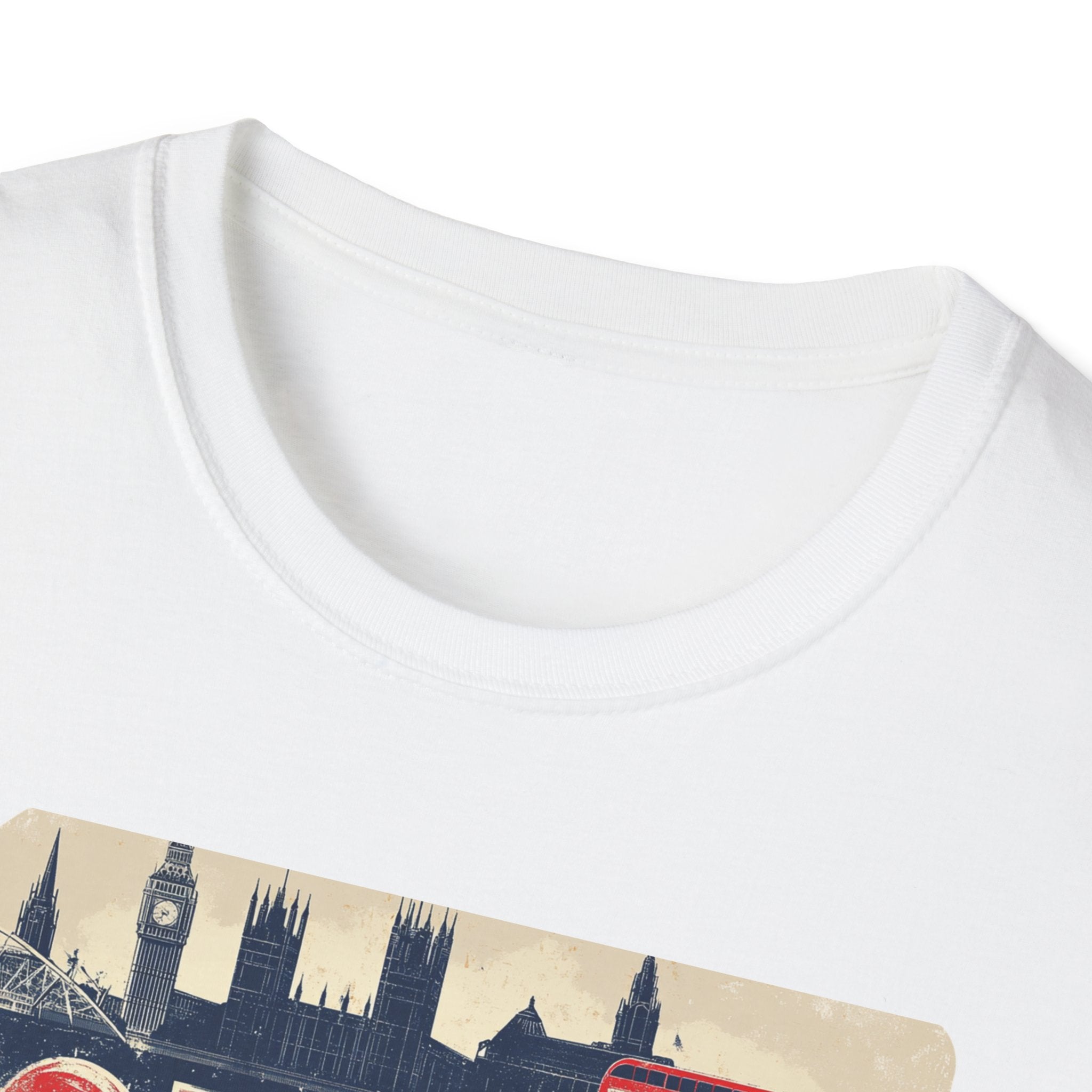 London Vintage Sign T-Shirt | Skyline, Union Jack Bus