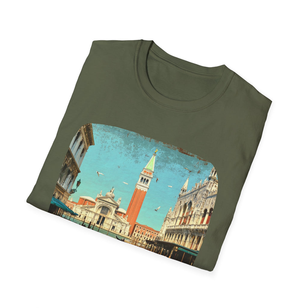 Venice Vintage Postcard T-Shirt | St. Mark's Square Travel Tee