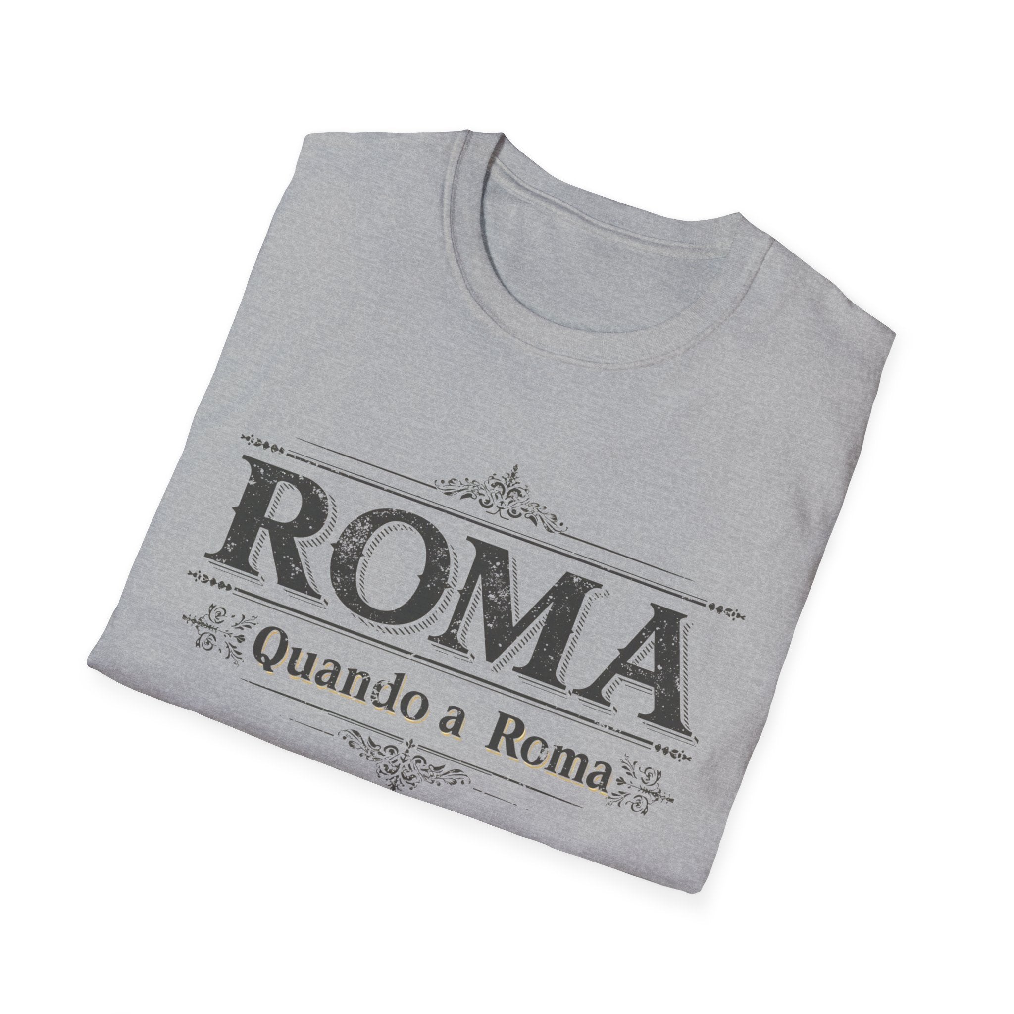 ROMA Vintage Typography T-Shirt | Quando a Roma travel souvenir