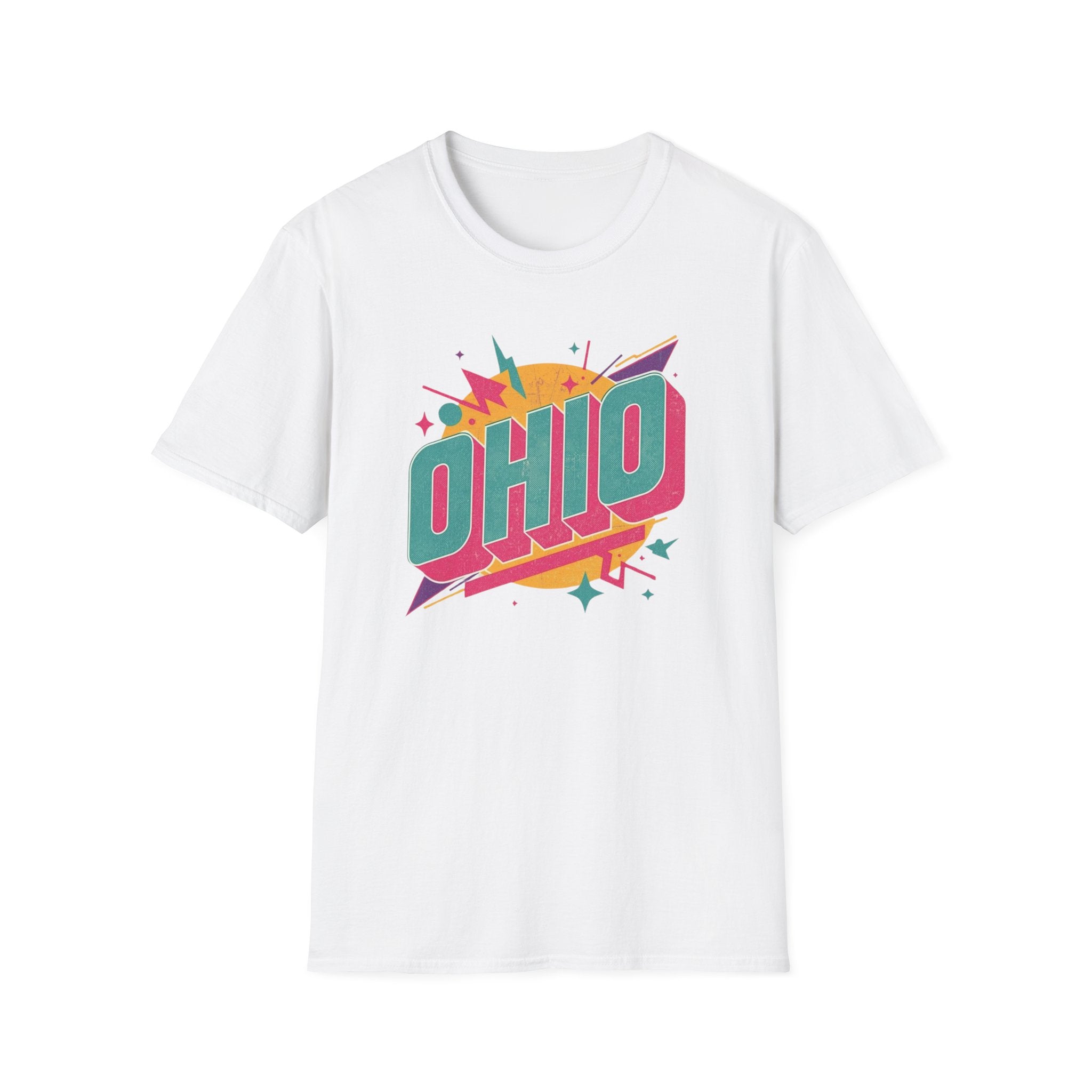 Ohio Retro Tee — Colorful Vintage State Pride T-Shirt