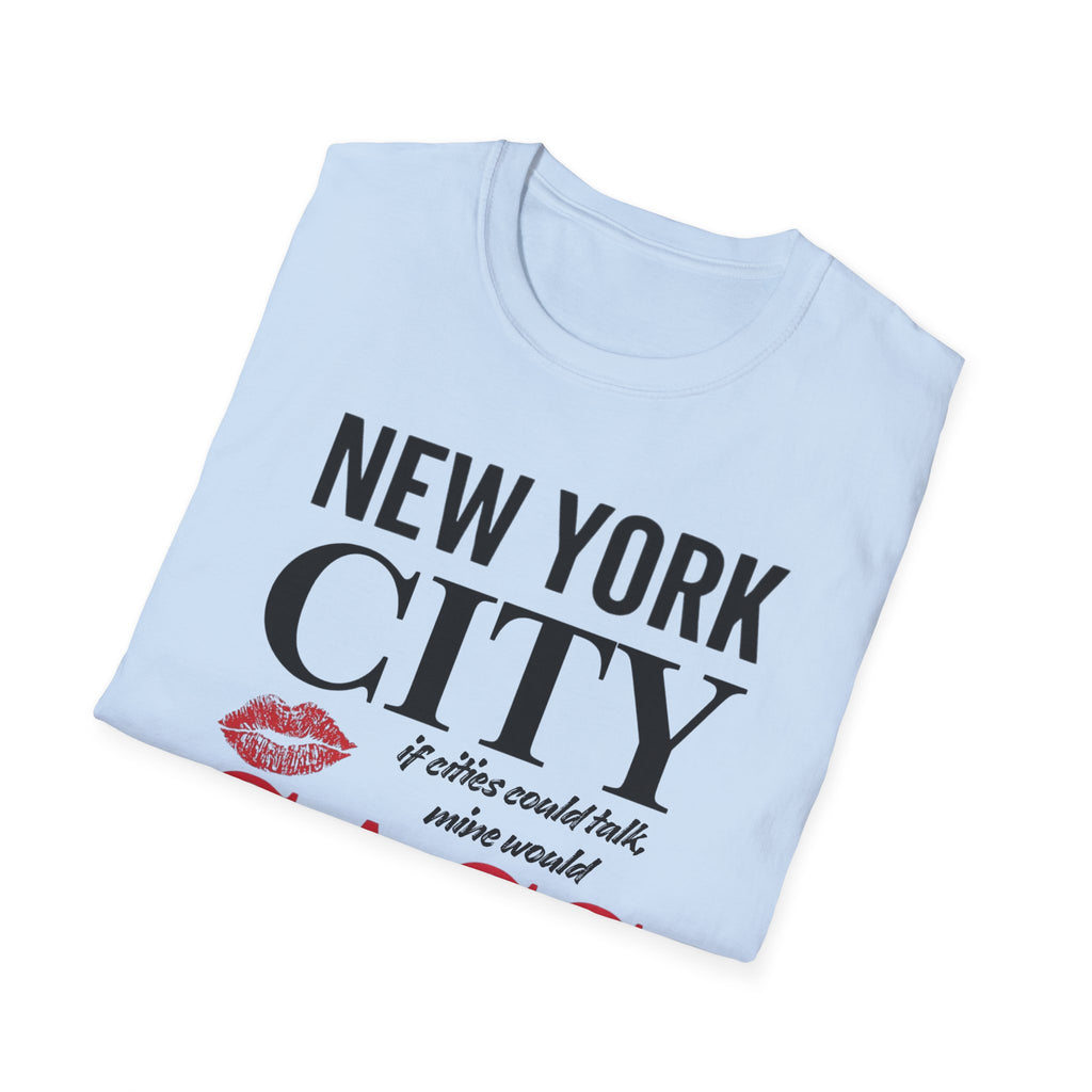 New York City Sass T-Shirt — NYC Lipstick Kiss Graphic Tee