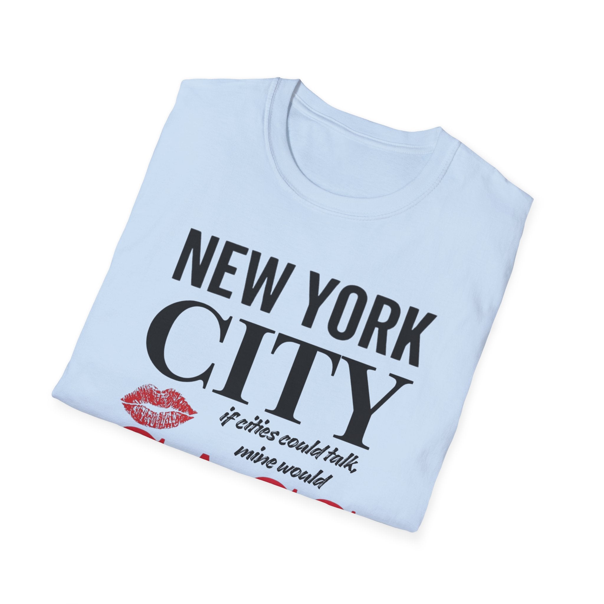 New York City Sass T-Shirt — NYC Lipstick Kiss Graphic Tee