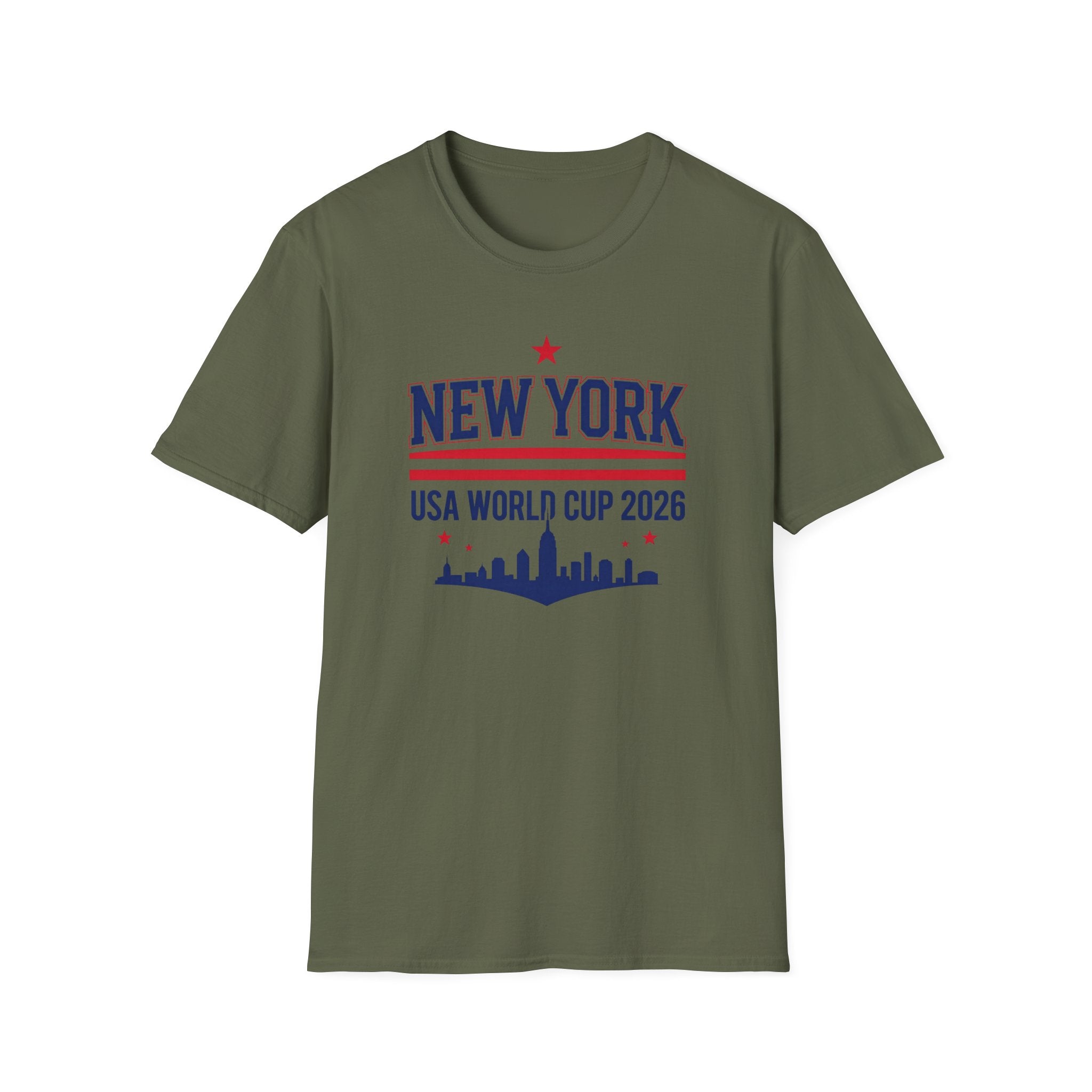 New York USA World Cup 2026 T-Shirt — Skyline Soccer Fan Tee