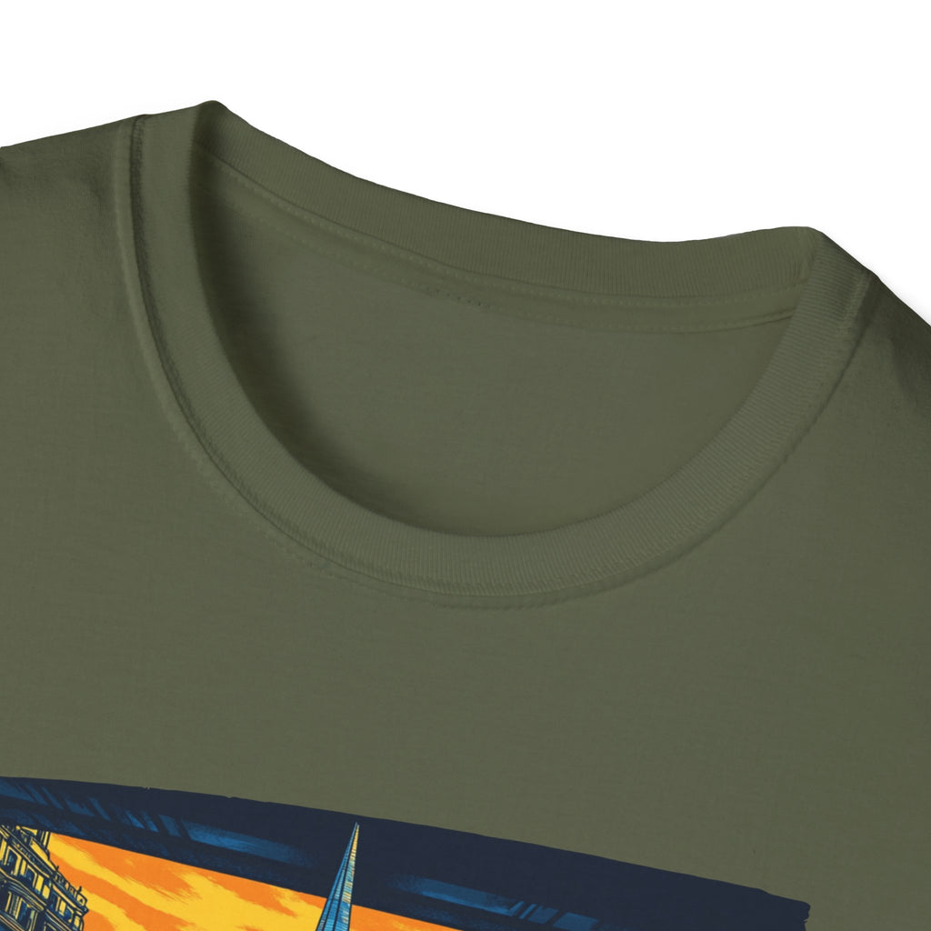 London Skyline Graphic T-Shirt | Retro Cityscape London Tee