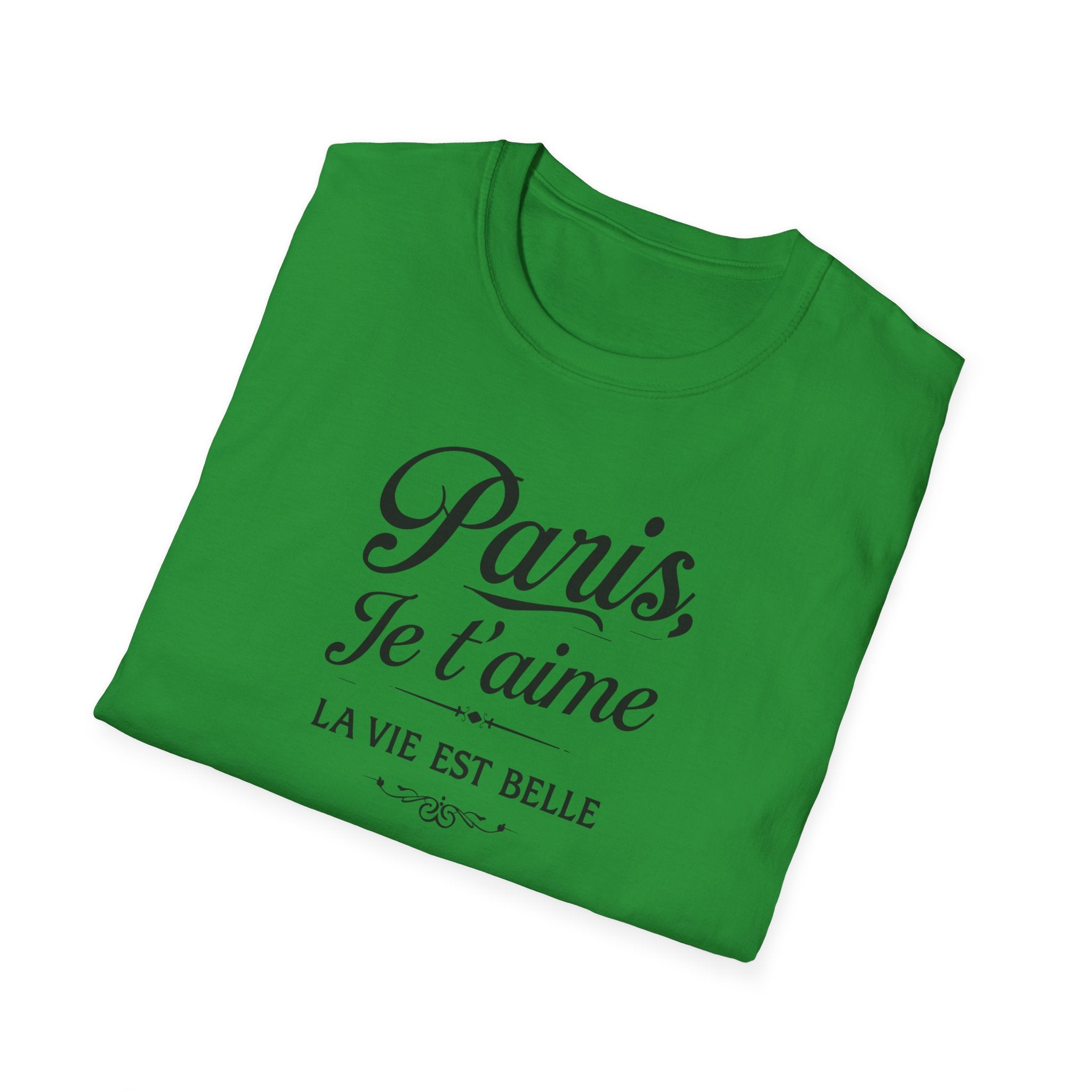 Paris Je t'aime T-Shirt | La Vie Est Belle Parisian Script
