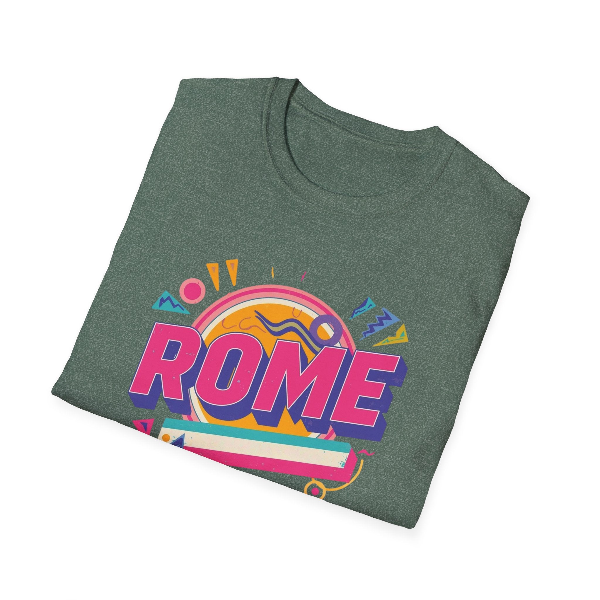 Rome Retro Graphic T-Shirt — Colorful Travel Tee