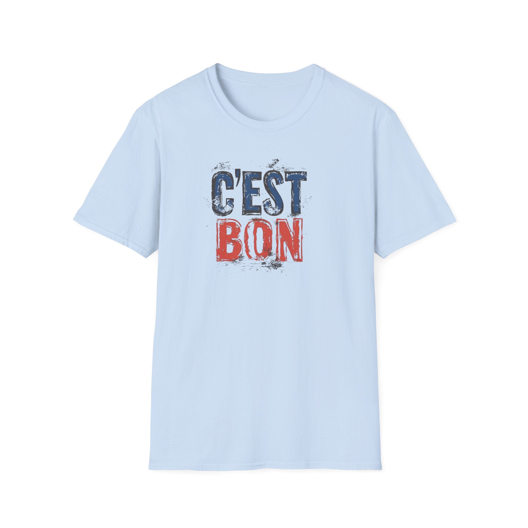 C'est Bon distressed French flag lettering T-Shirt | France graphic tee