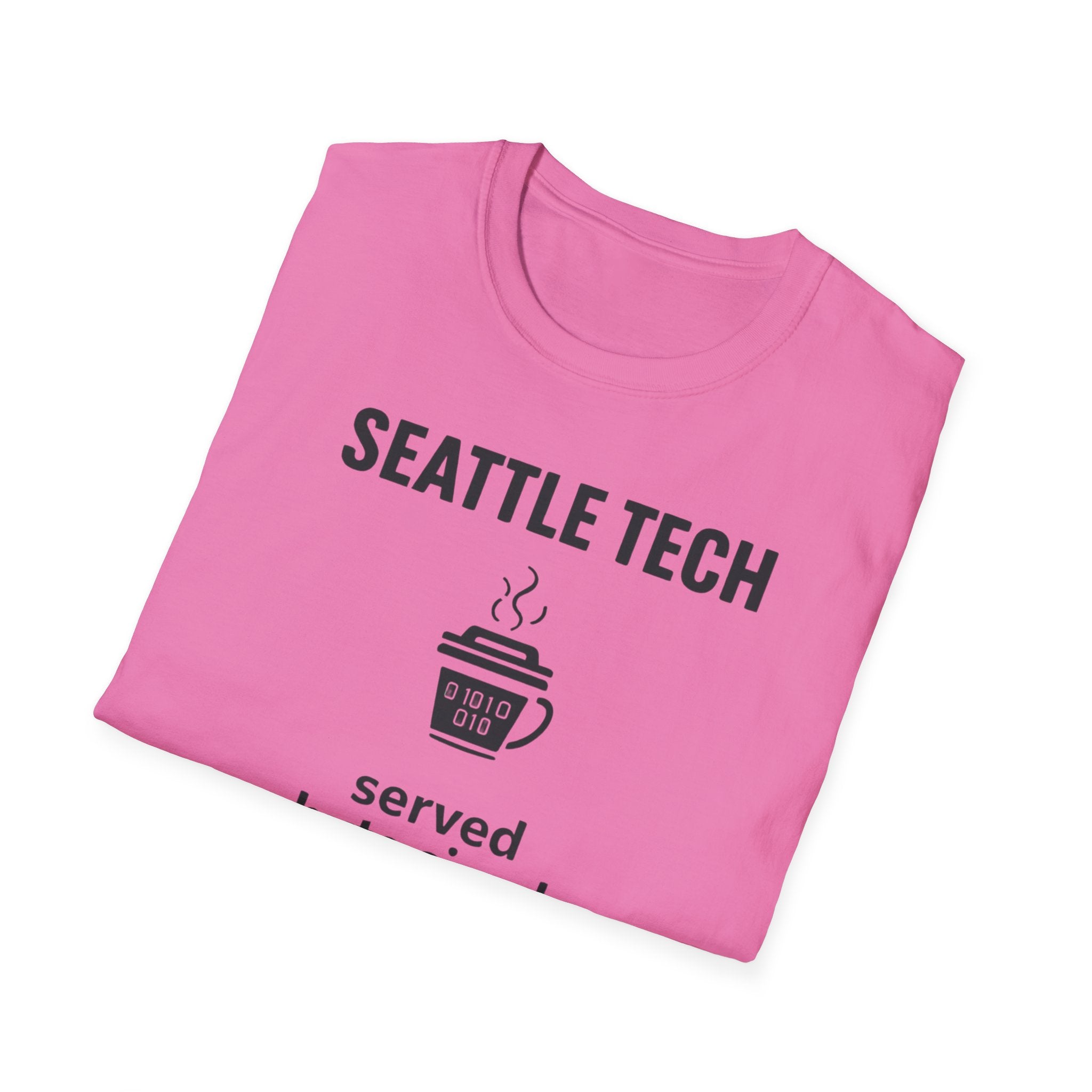 Seattle Tech T-Shirt — "Served Byte Sized" Coffee Cup Design
