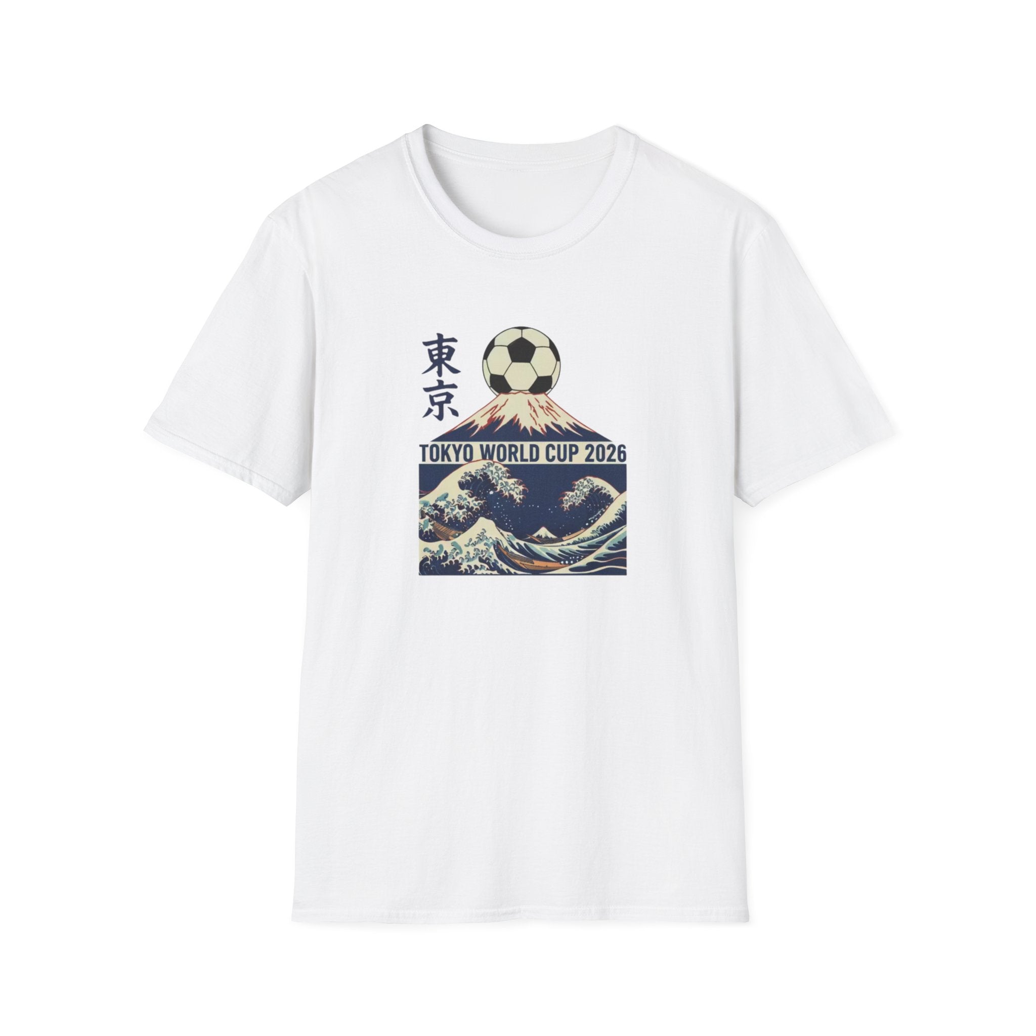 Tokyo World Cup 2026 Soccer T‑Shirt — Great Wave Football Design