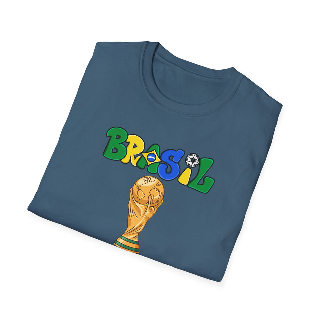 Brasil World Cup Trophy T-Shirt — Brazil Soccer Fan Tee
