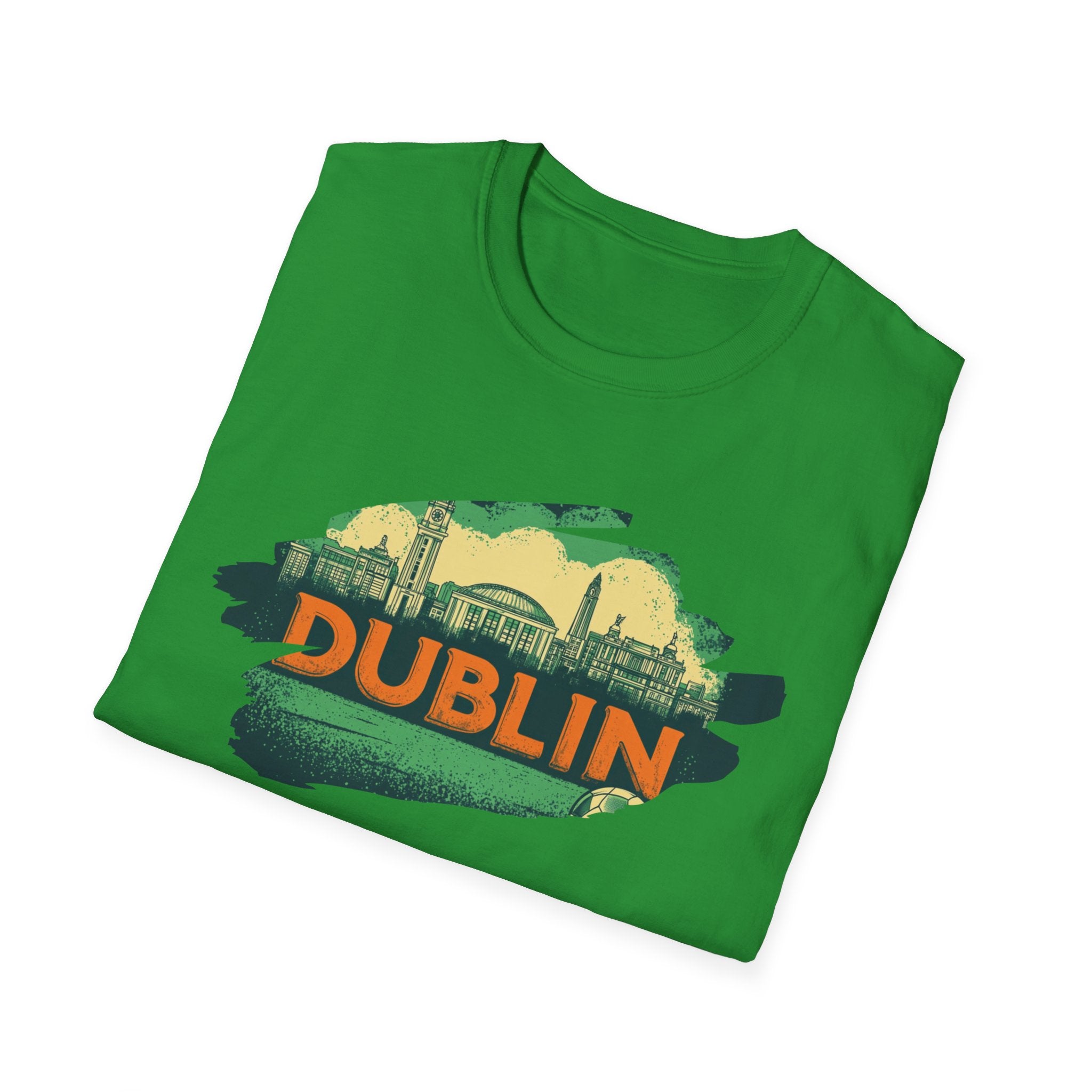 Dublin skyline brushstroke T-Shirt | Ireland travel city tee