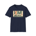 Rome Vintage Travel Graphic T-Shirt | Retro Roman Skyline Tee