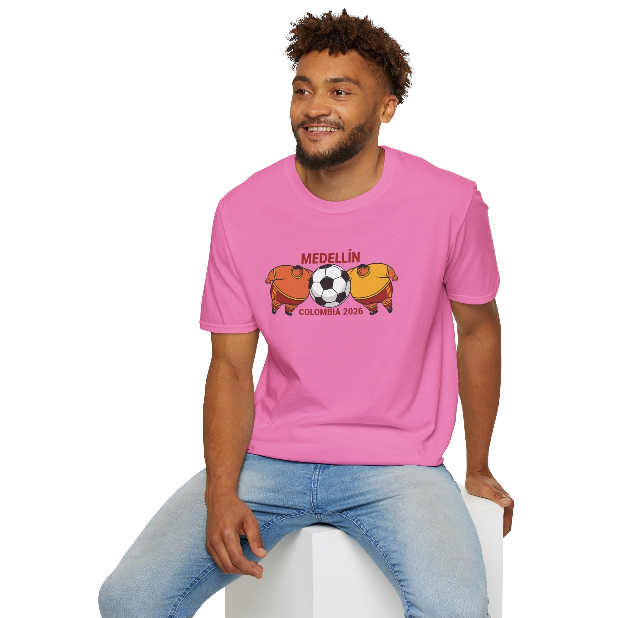 Medellín Colombia 2026 Soccer T-Shirt – Football Dolphins Graphic Tee