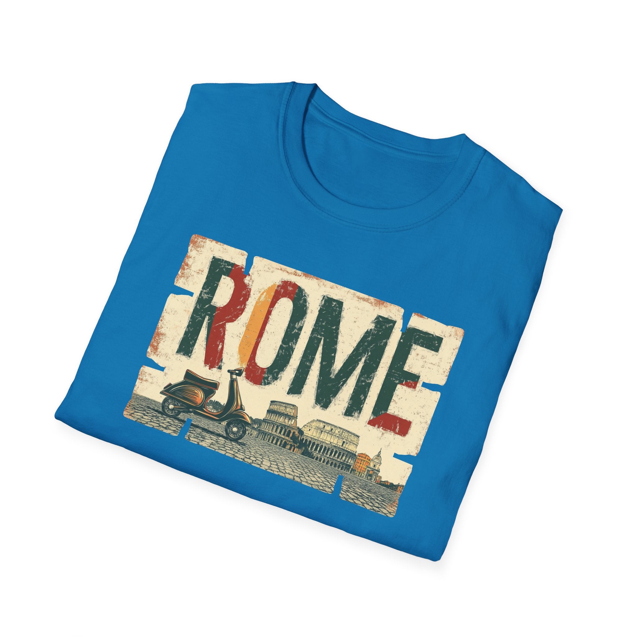 Vintage Rome Graphic T-Shirt | Italian Travel Retro Skyline