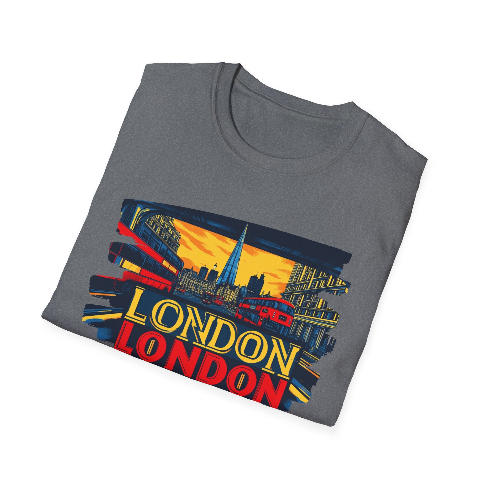 London Skyline Graphic T-Shirt | Retro Cityscape London Tee