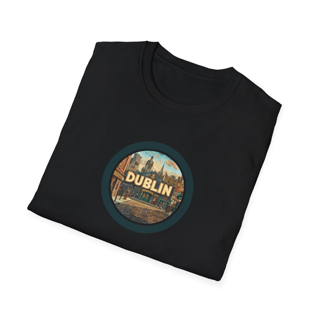 Dublin Vintage Cityscape T-Shirt | Ireland Travel Souvenir
