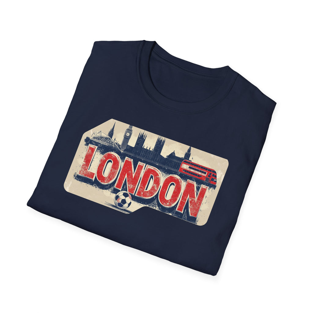London Vintage Sign T-Shirt | Skyline, Union Jack Bus