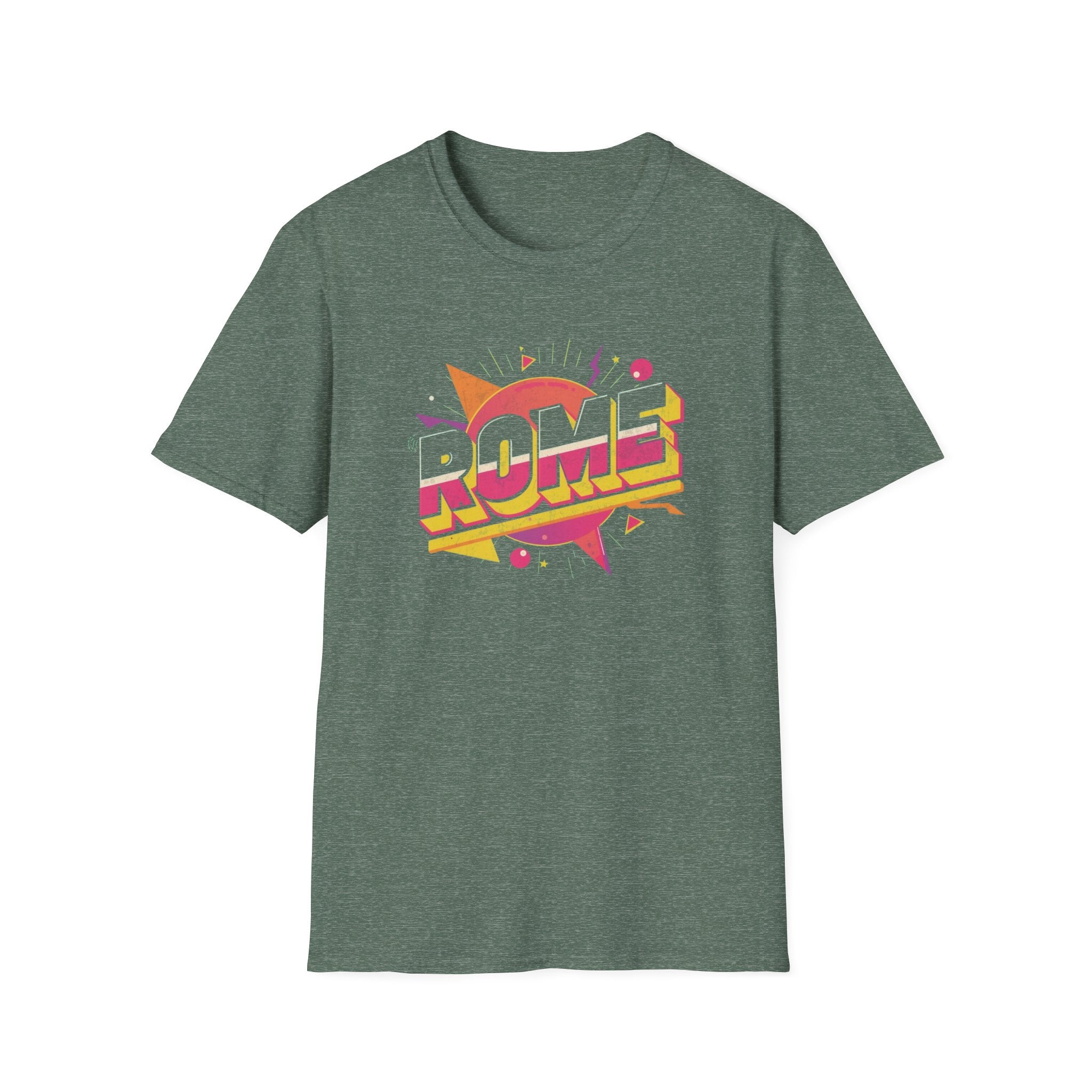 Rome Vintage Retro Graphic T‑Shirt — 80s Pop Art Travel Tee
