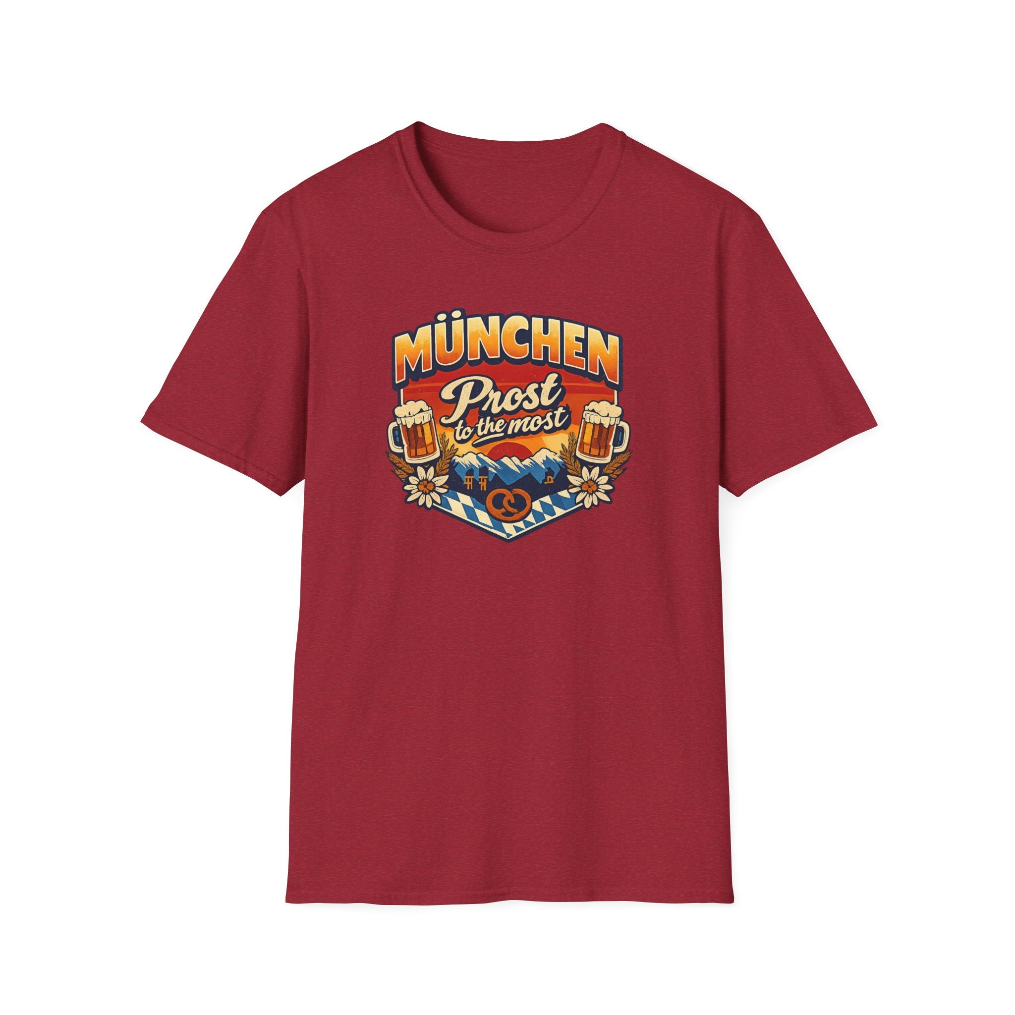 München Prost T-Shirt – Oktoberfest Beer & Pretzel Graphic Tee