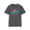 Boston Retro Sunset T-Shirt — Colorful City Graphic Tee
