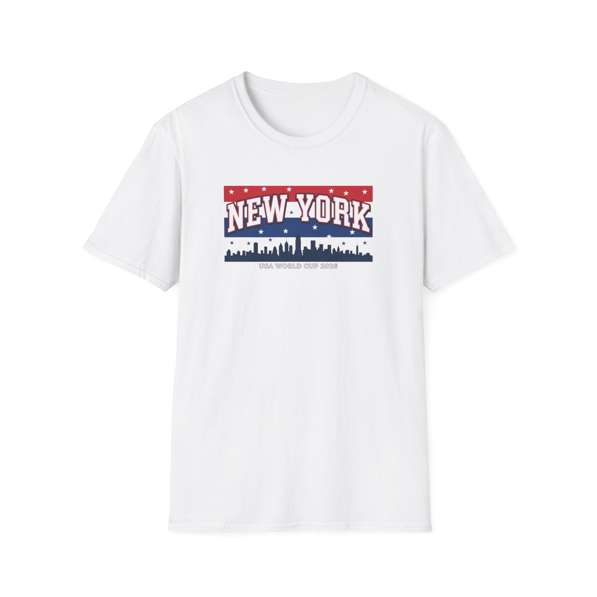New York Skyline T-Shirt - Patriotic USA City Graphic Tee