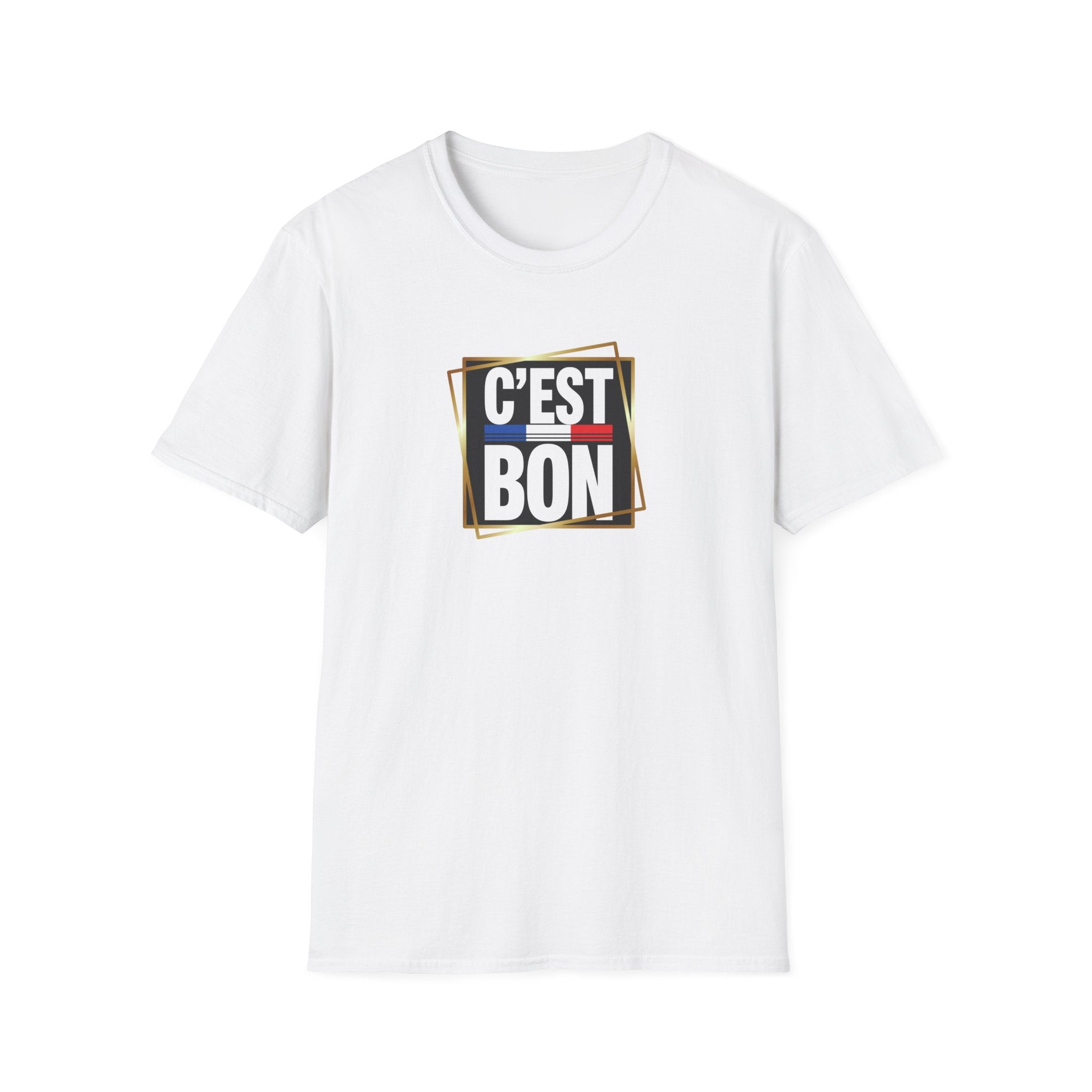 C'EST BON T-Shirt | French Phrase Graphic Tee, Bold Typographic Design