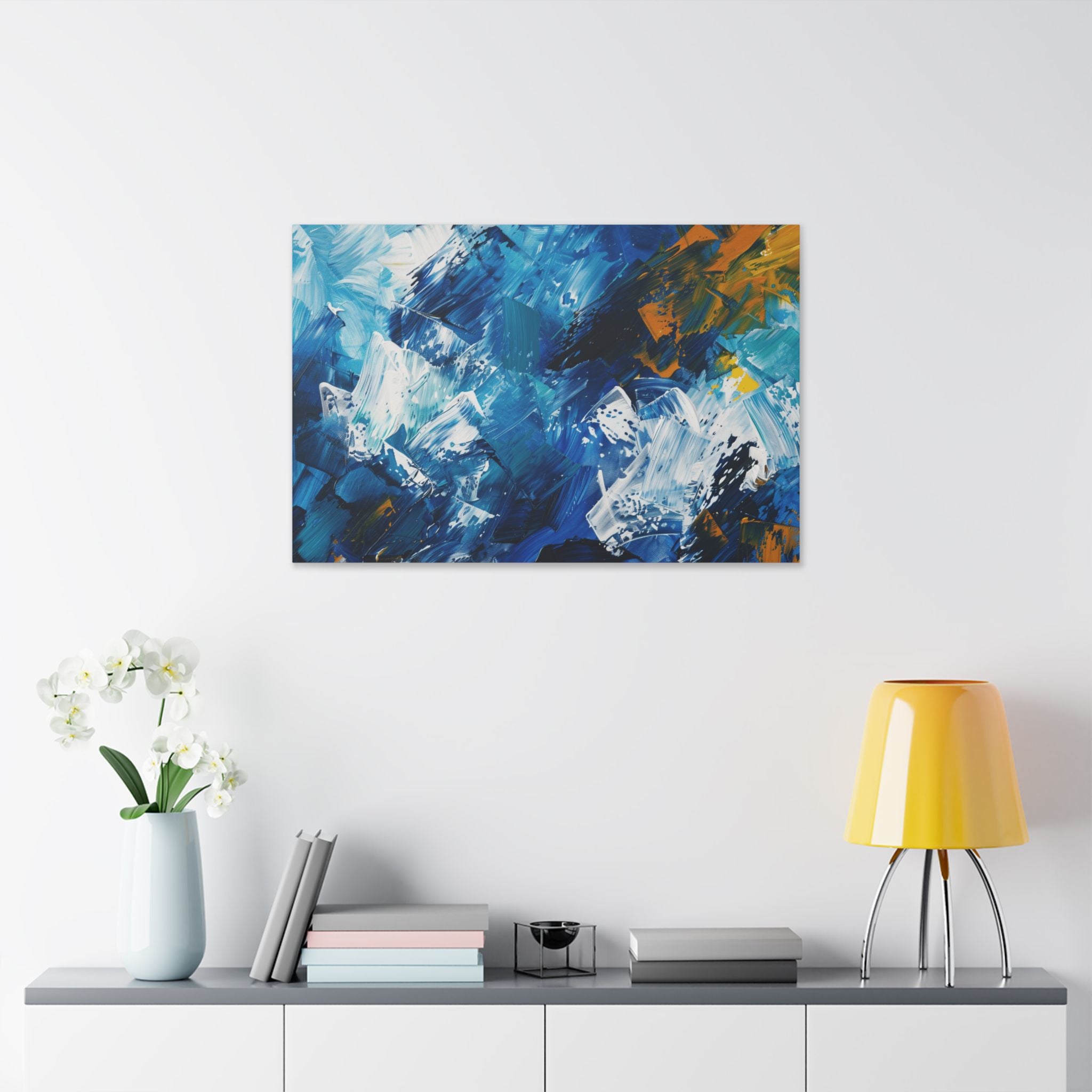 Abstract Painting Inspired by Munich and Bavarian Culture Stretched Canvas Wall Art