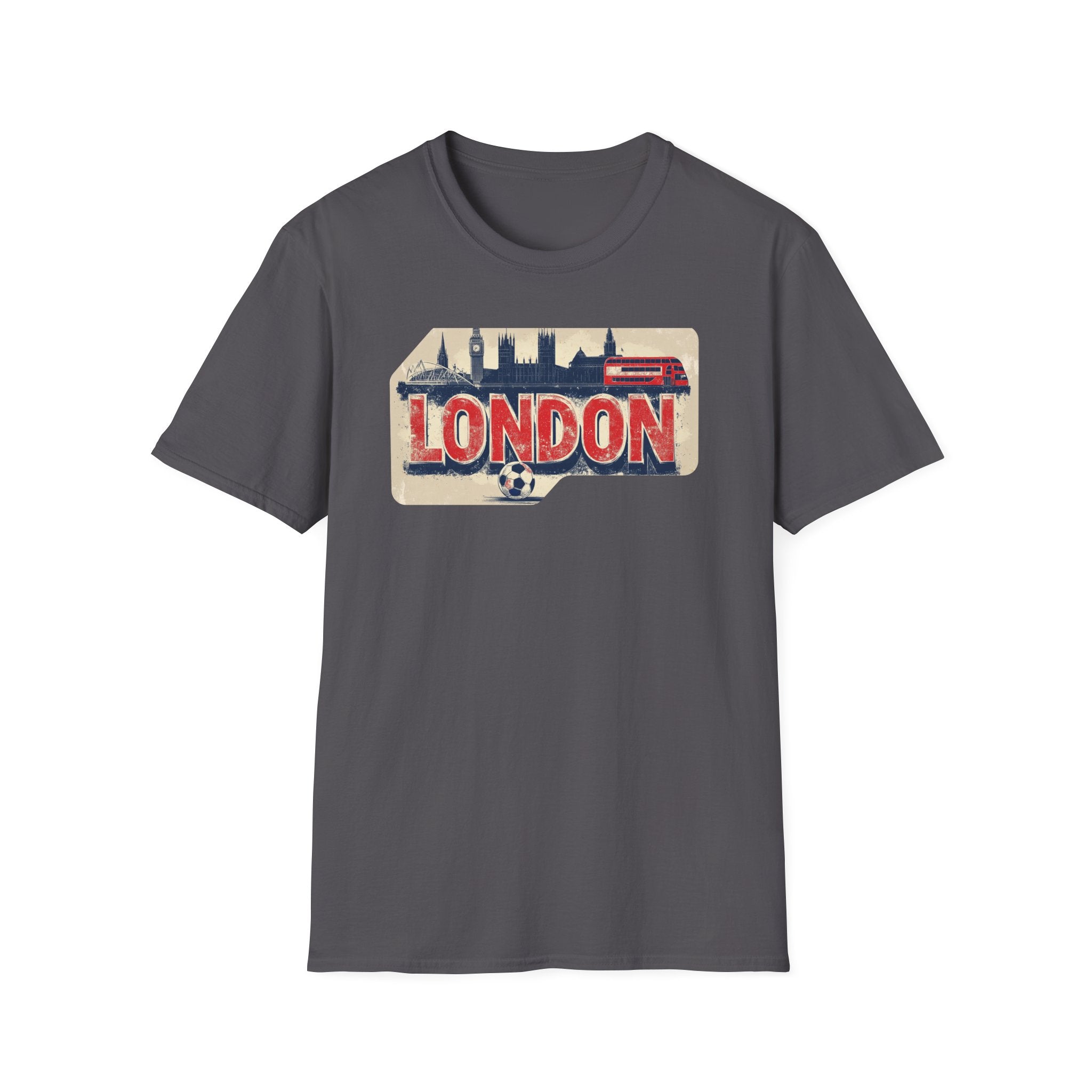 London Vintage Sign T-Shirt | Skyline, Union Jack Bus