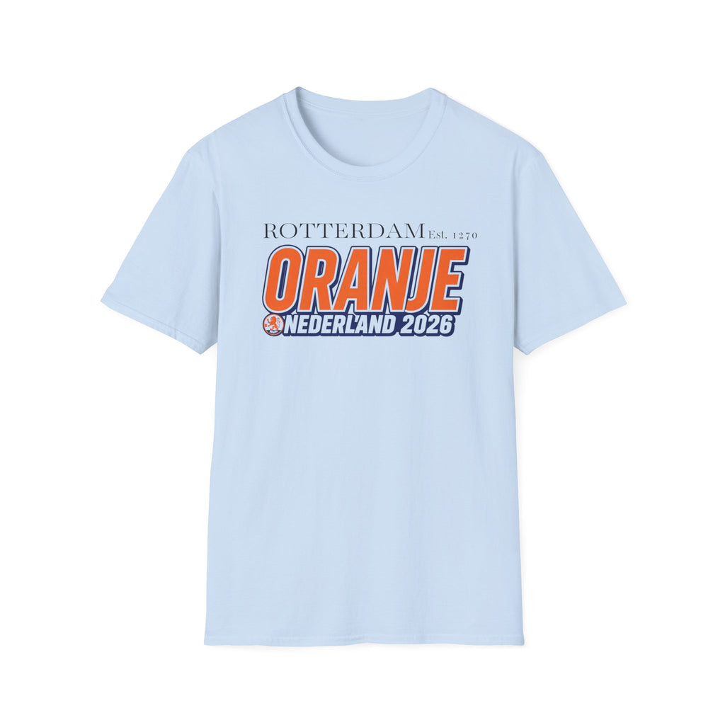 Oranje Nederland 2026 T-Shirt — Rotterdam Football Fan Tee