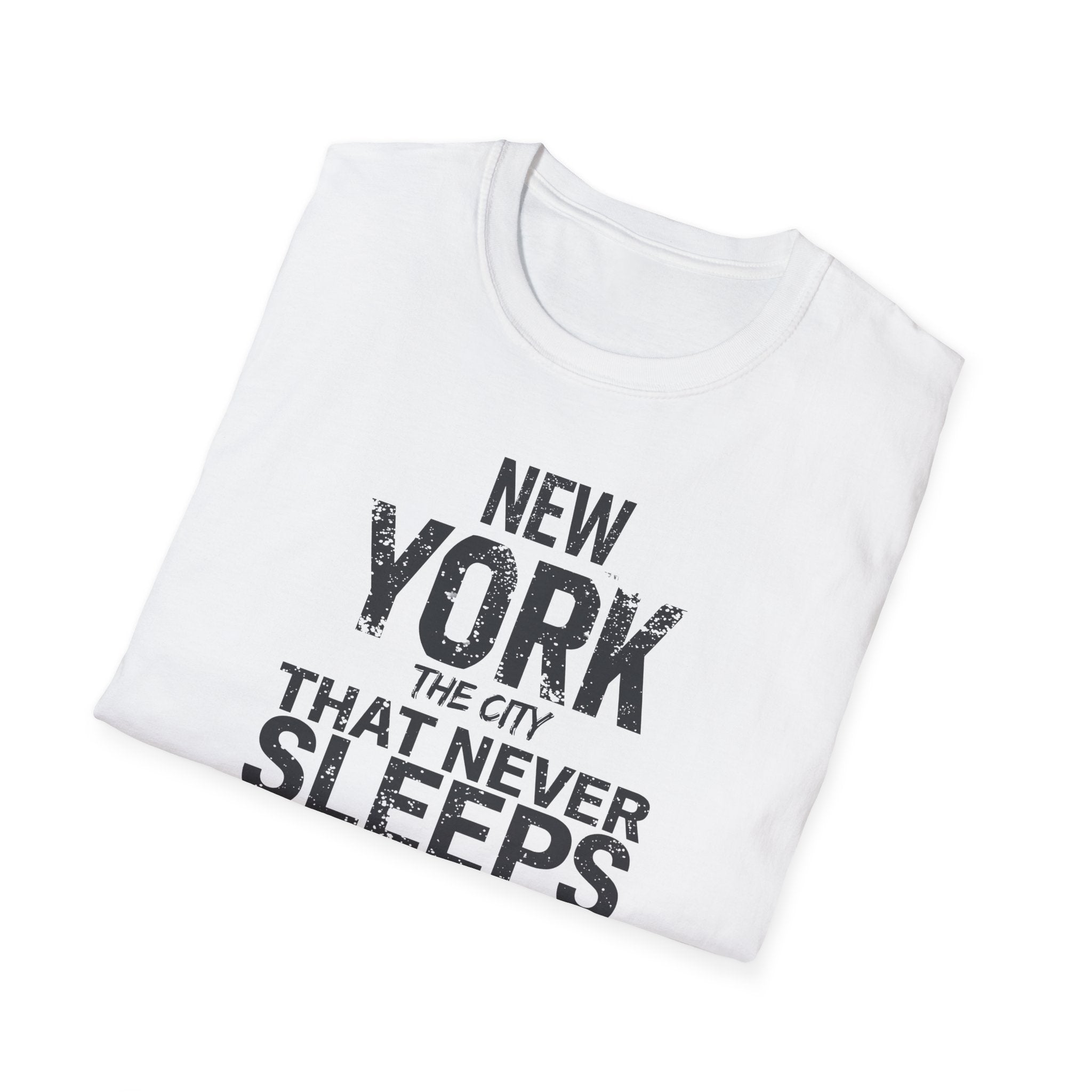 New York The City That Never Sleeps T-Shirt | Vintage NYC Typography