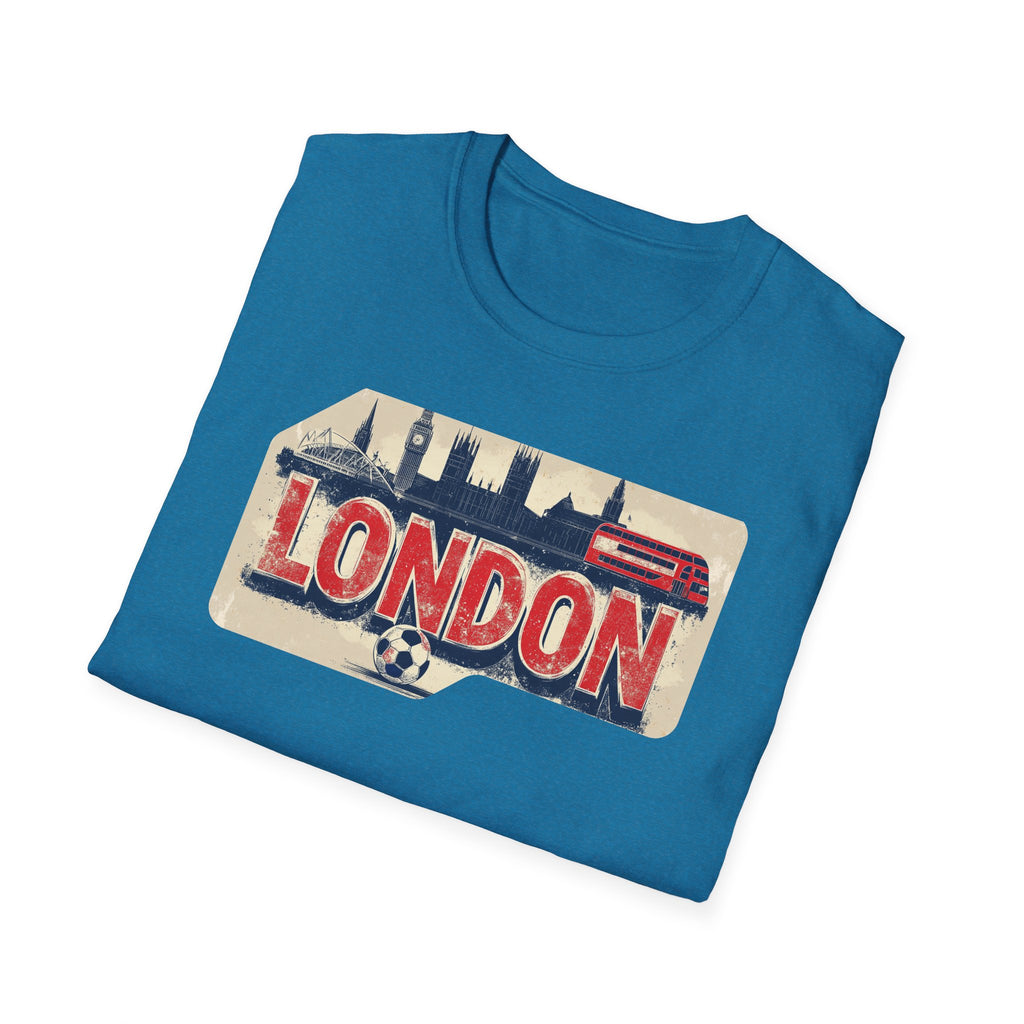 London Vintage Sign T-Shirt | Skyline, Union Jack Bus