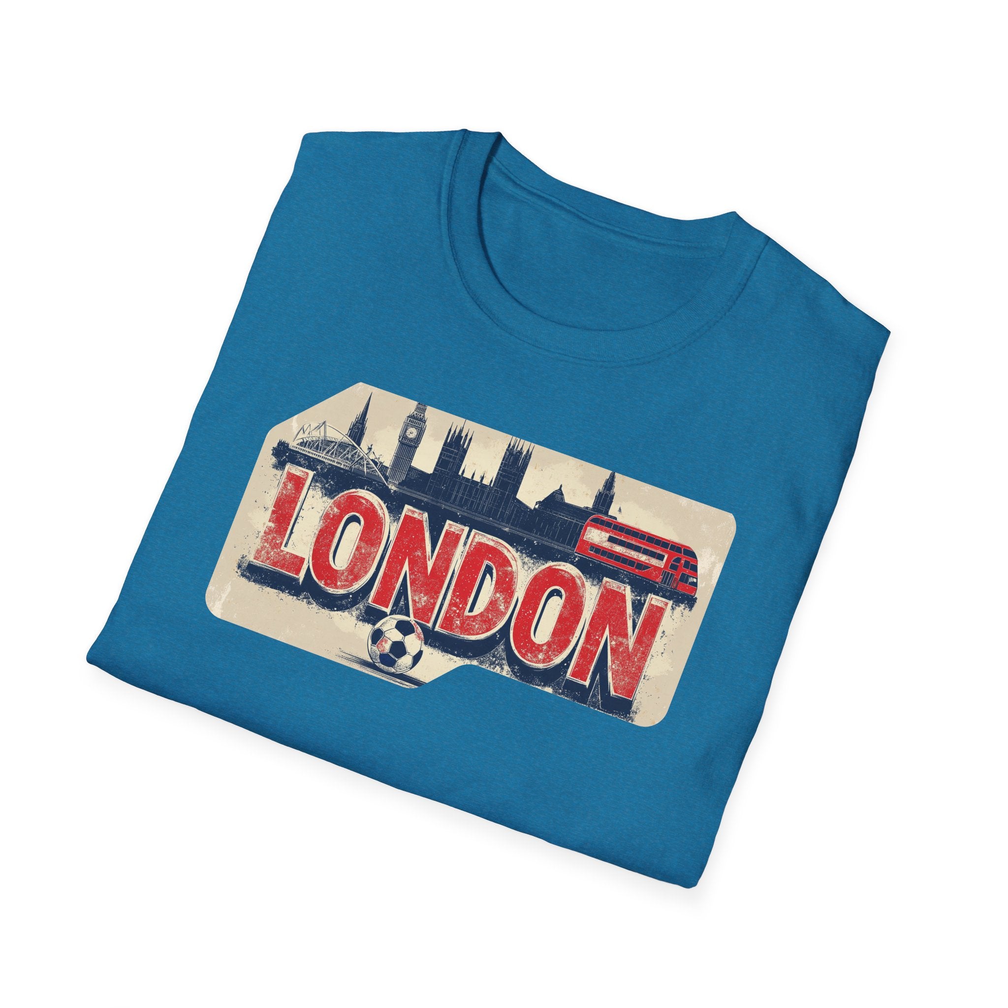 London Vintage Sign T-Shirt | Skyline, Union Jack Bus