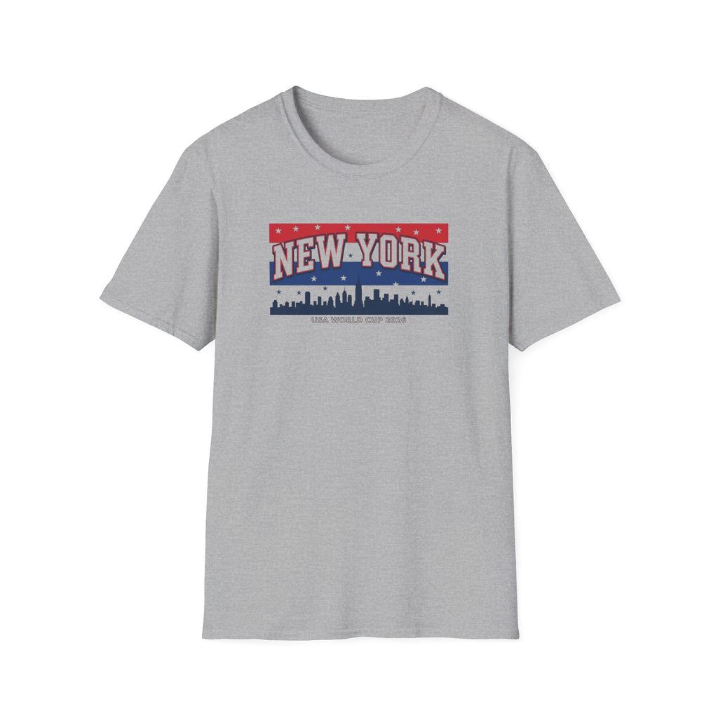 New York Skyline T-Shirt - Patriotic USA City Graphic Tee