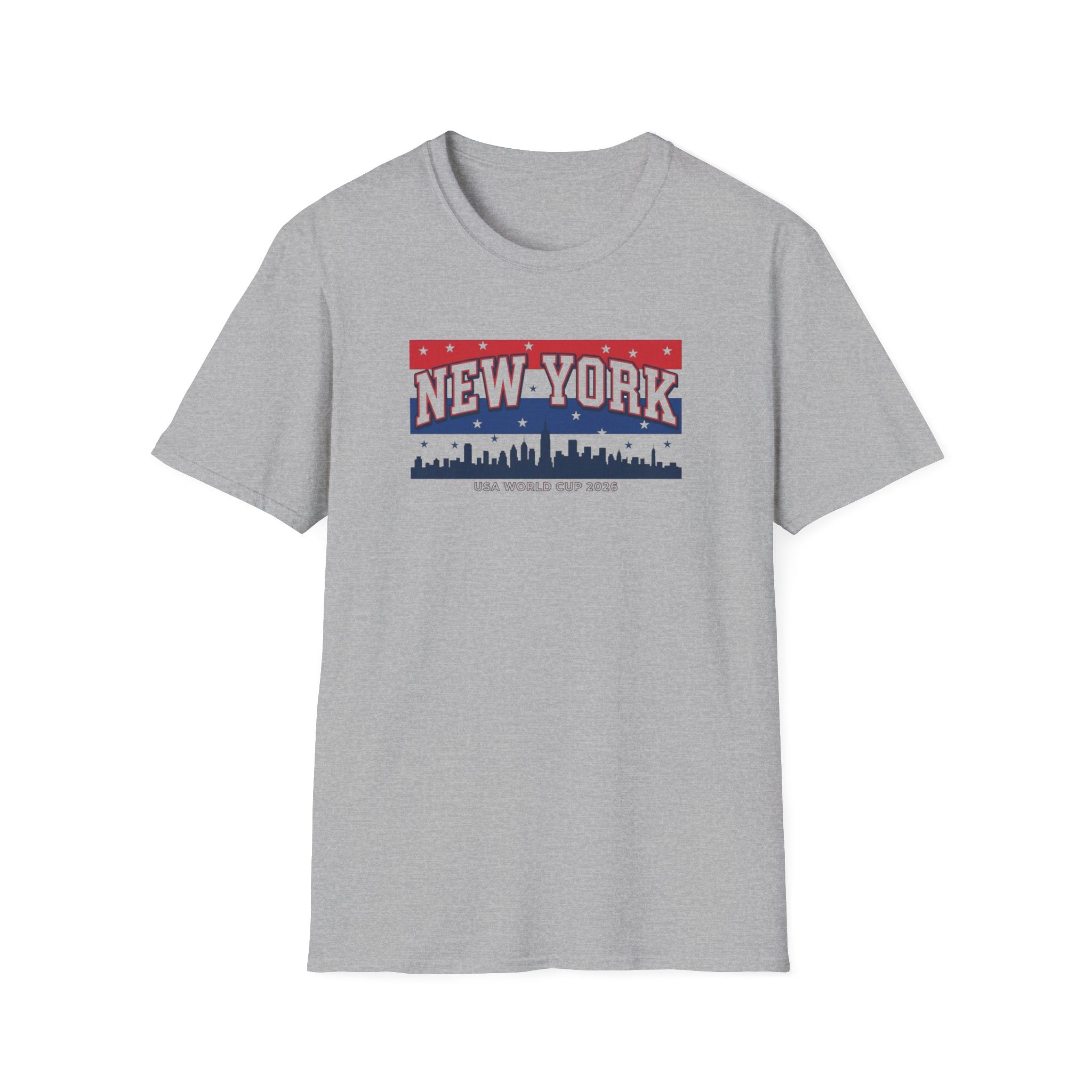 New York Skyline T-Shirt - Patriotic USA City Graphic Tee