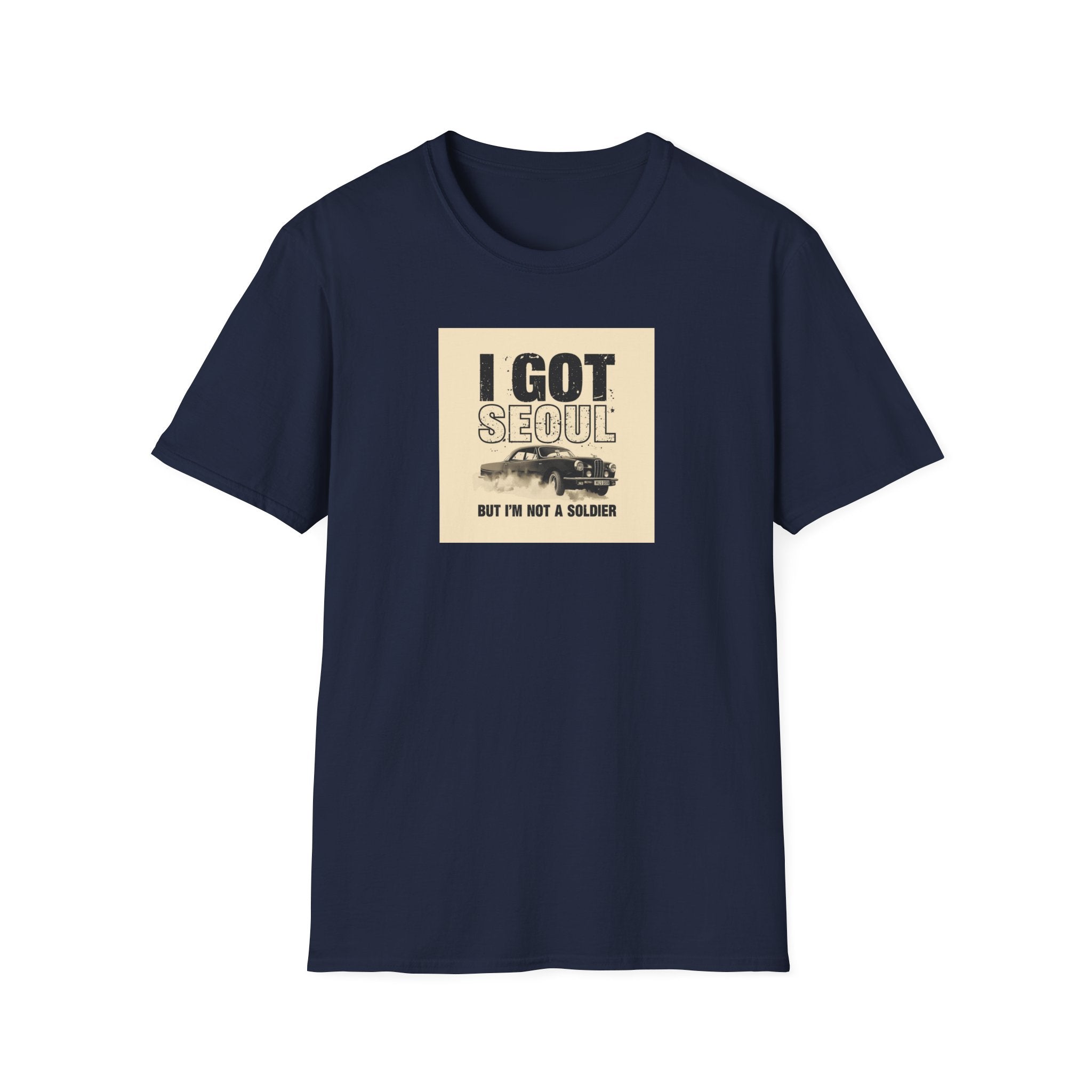 Seoul Travel Tee — "I Got Seoul But I’m Not A Soldier" Vintage Korea Souvenir T-Shirt