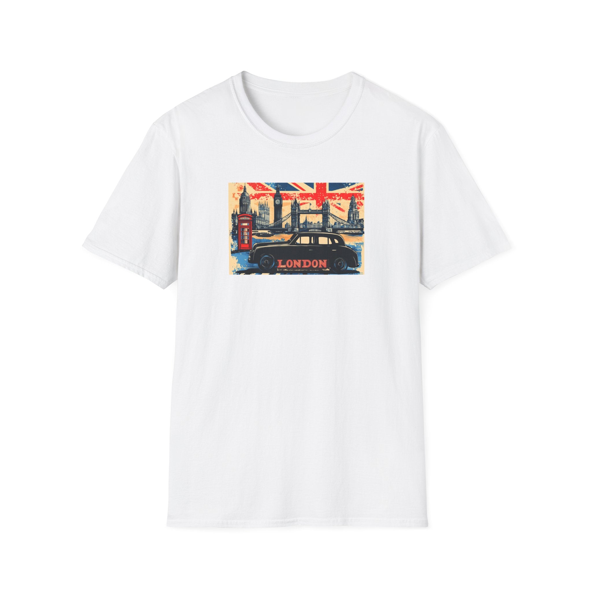 London Skyline Graphic T-Shirt | Union Jack, Tower Bridge, Red Phone Booth