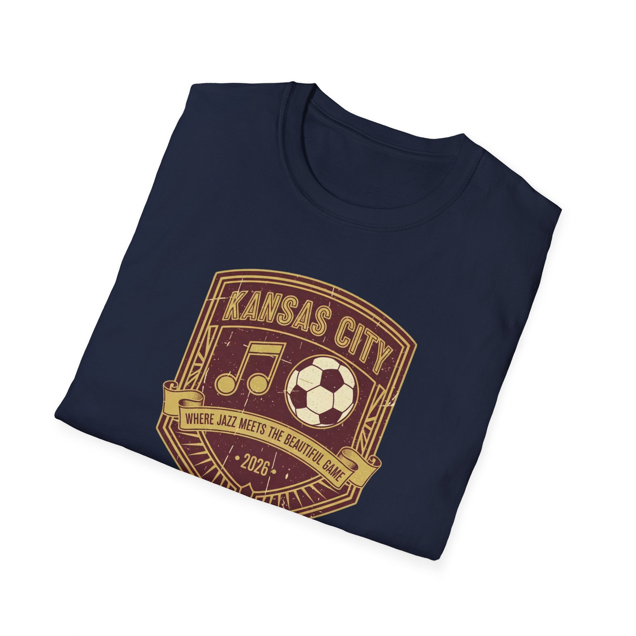 Kansas City Music & Soccer Crest T-Shirt