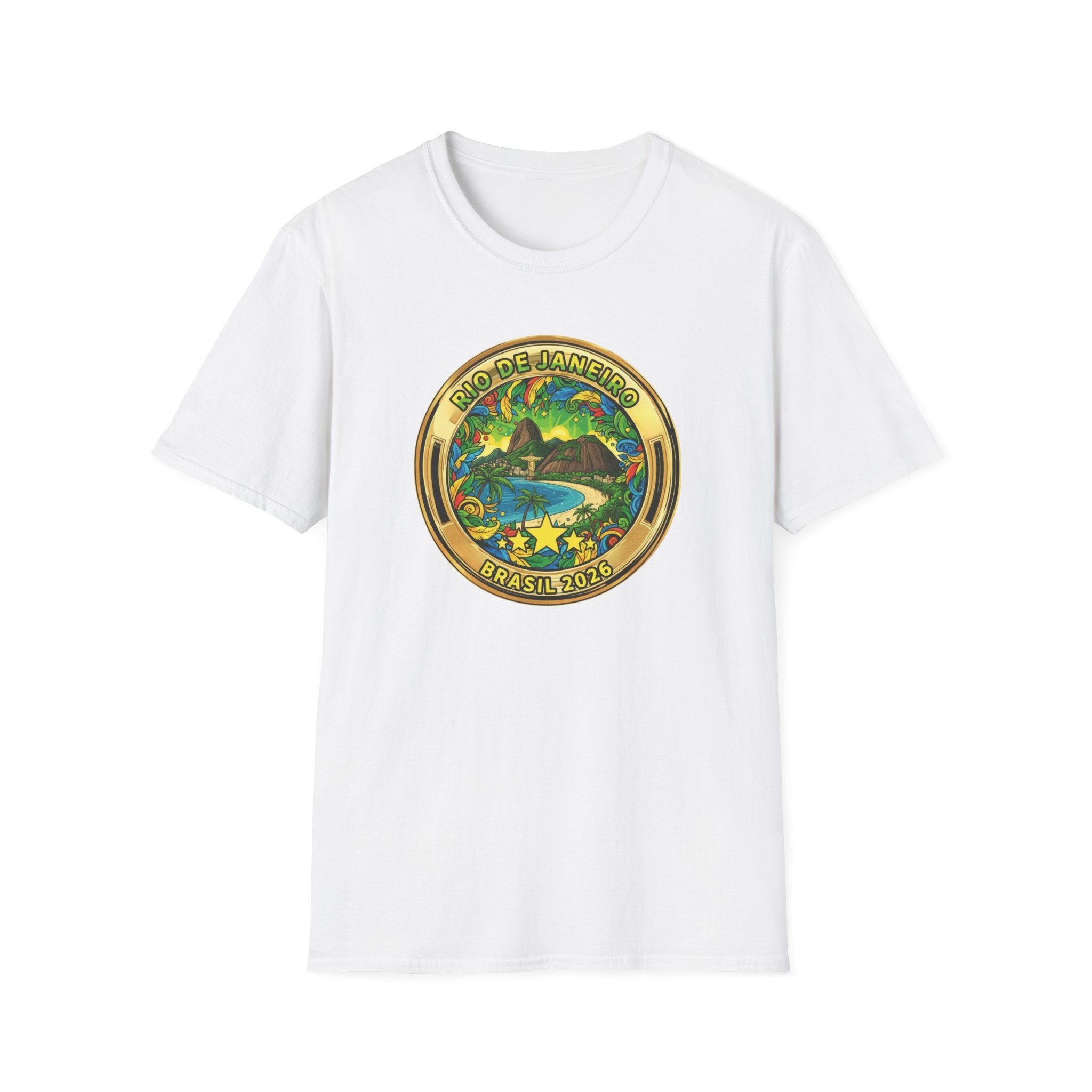 Rio de Janeiro Brazil Travel T-Shirt World Cup 2026 — Vintage Tropical Beach Badge