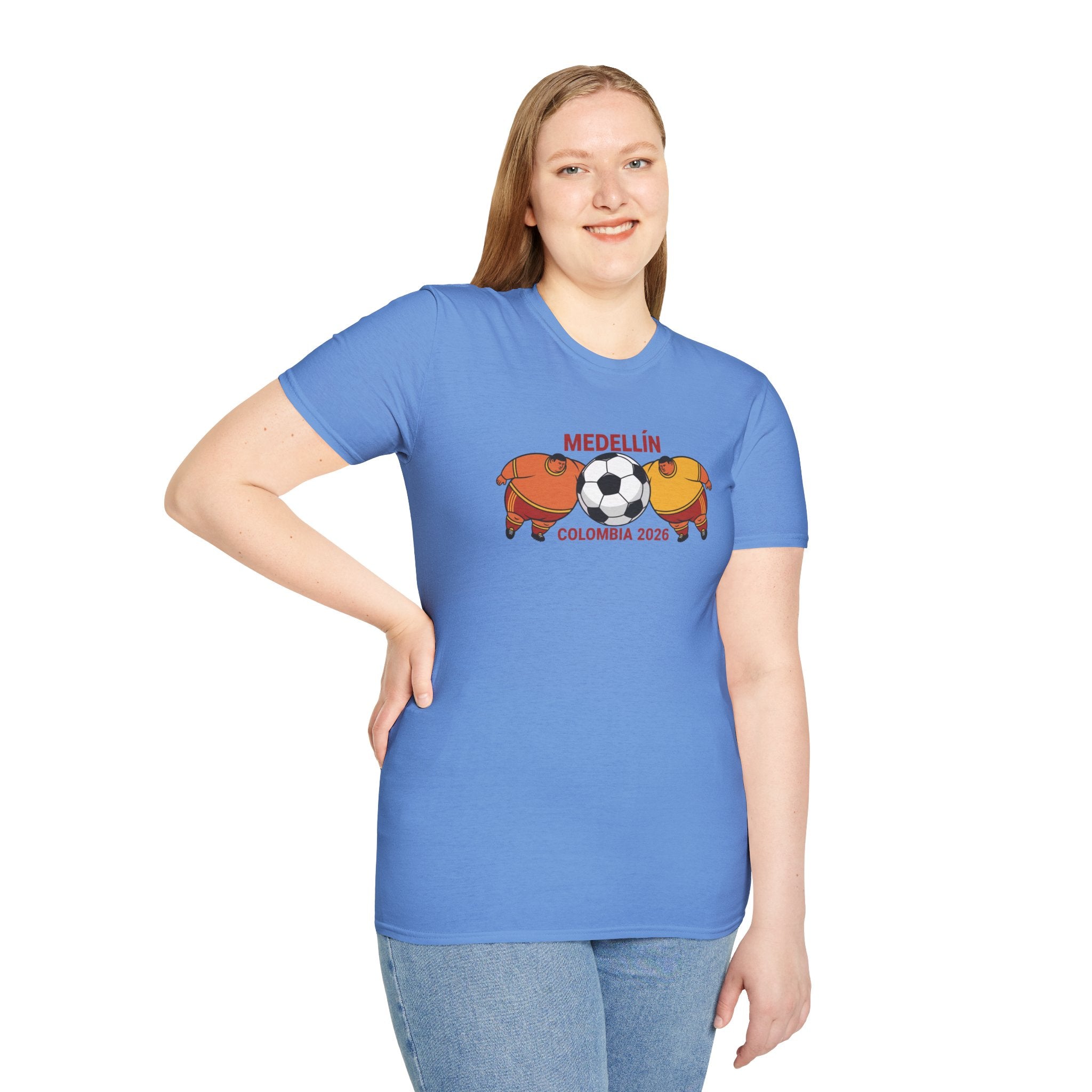 Medellín Colombia 2026 Soccer T-Shirt – Football Dolphins Graphic Tee