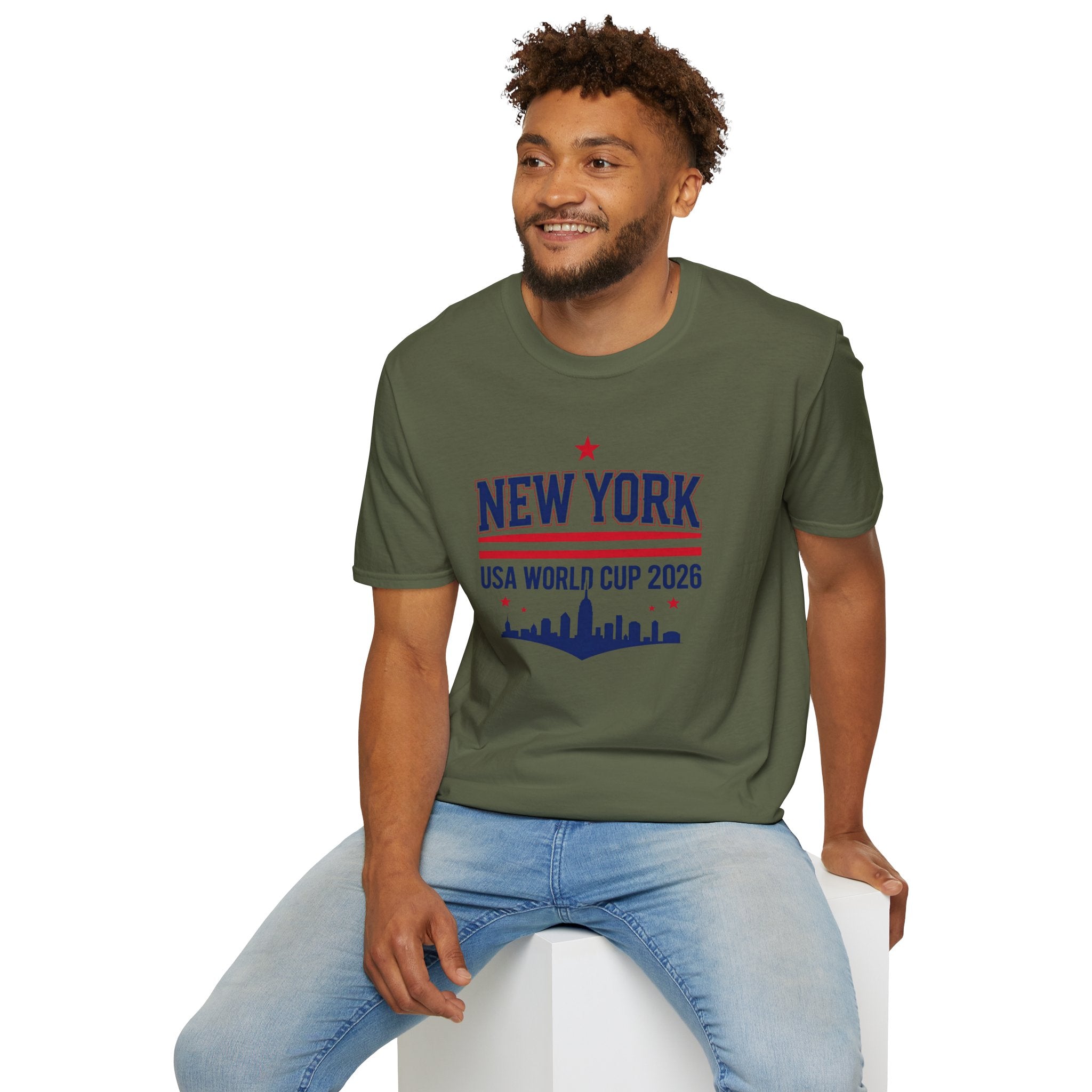 New York USA World Cup 2026 T-Shirt — Skyline Soccer Fan Tee