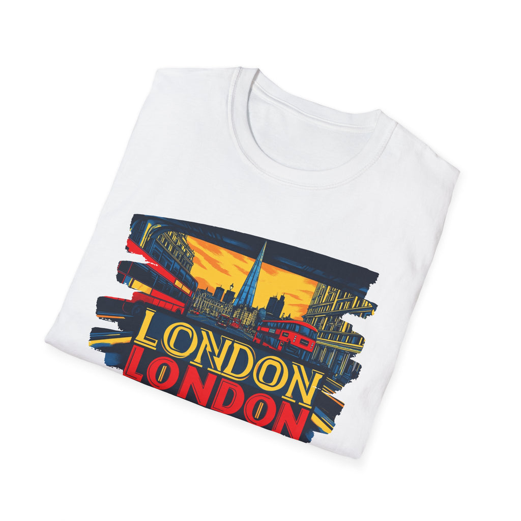 London Skyline Graphic T-Shirt | Retro Cityscape London Tee