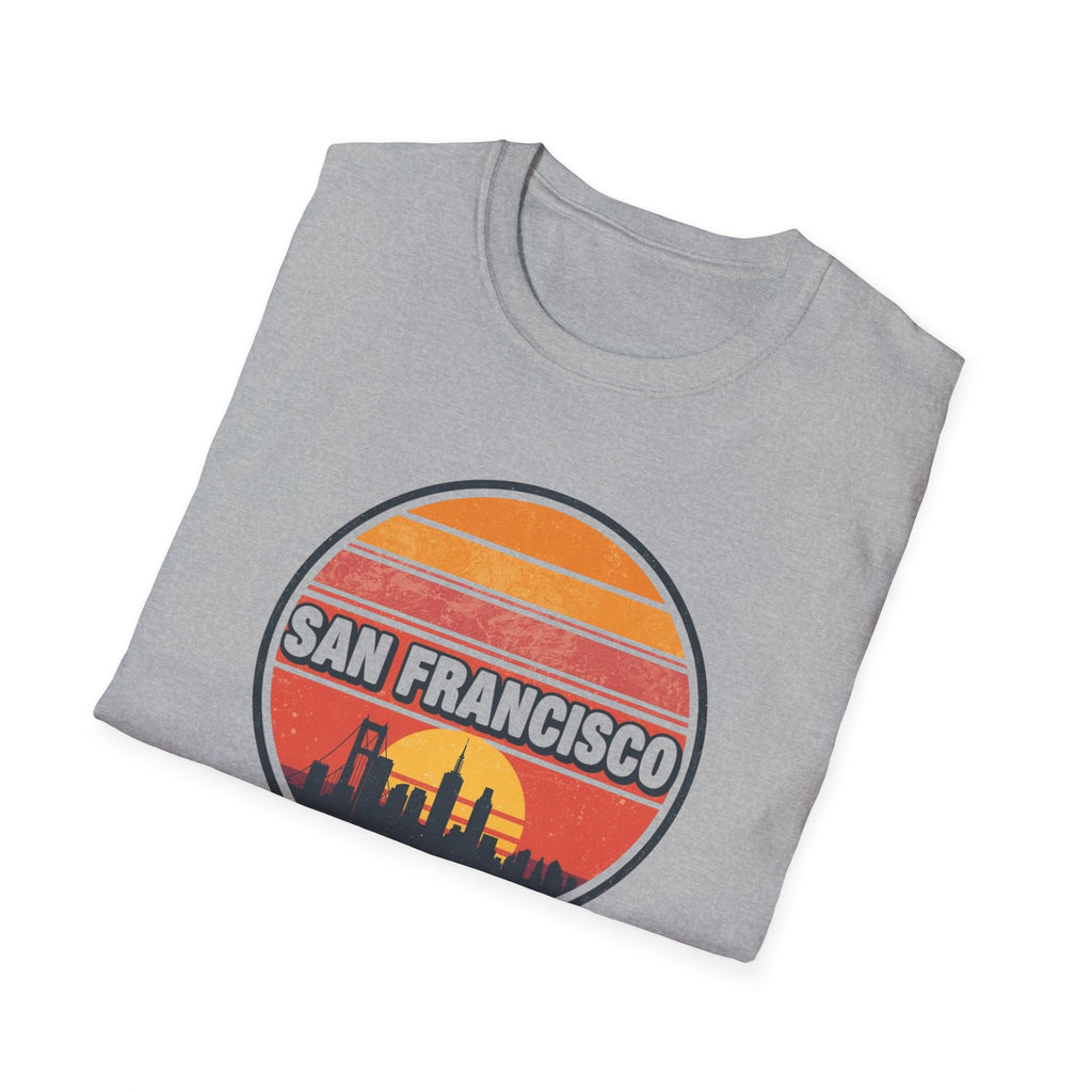 San Francisco Sunset Skyline T-Shirt — Retro Cityscape Tee