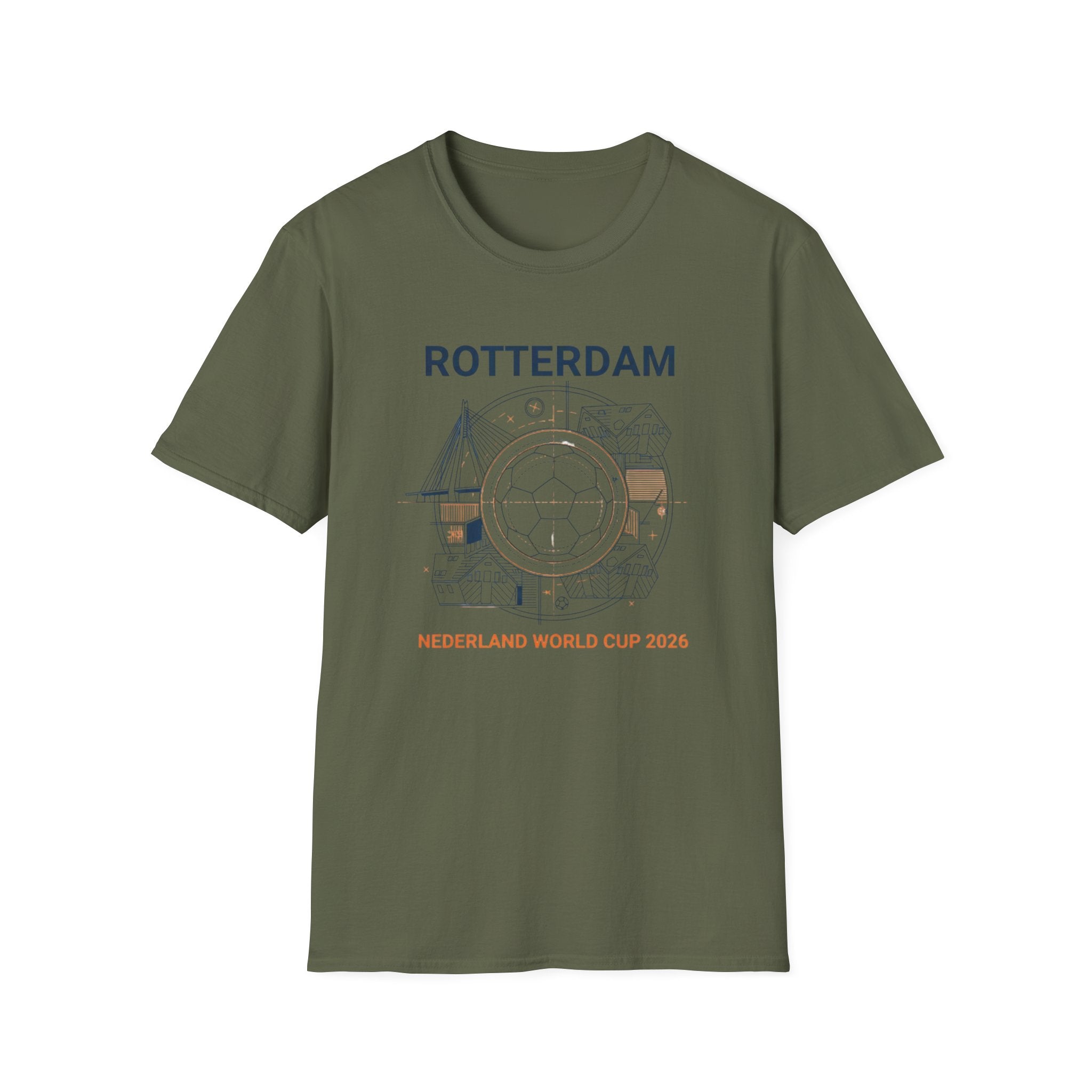 Rotterdam World Cup 2026 Soccer T-Shirt — Nederland Football Fan Tee