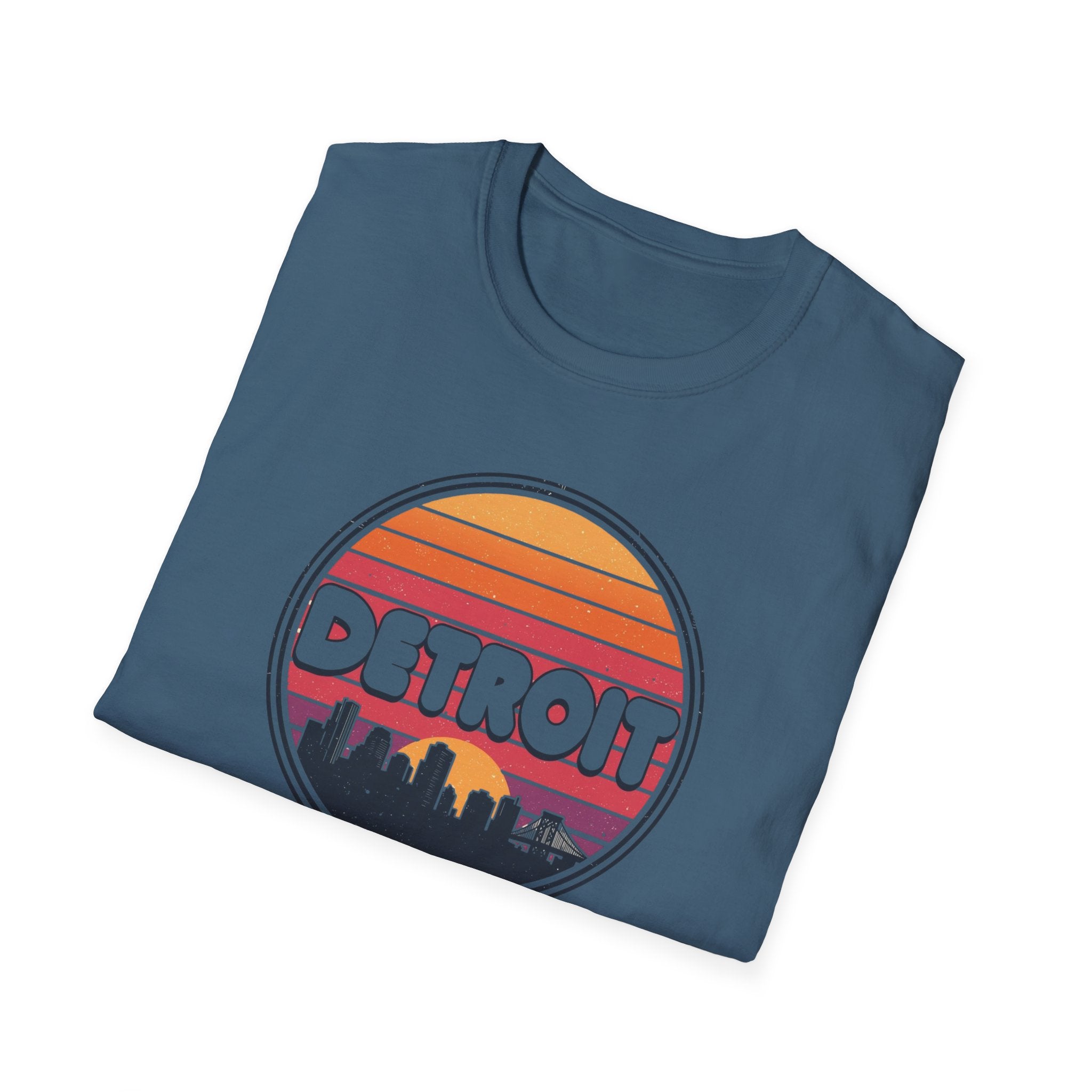 Detroit Sunset Skyline T-Shirt