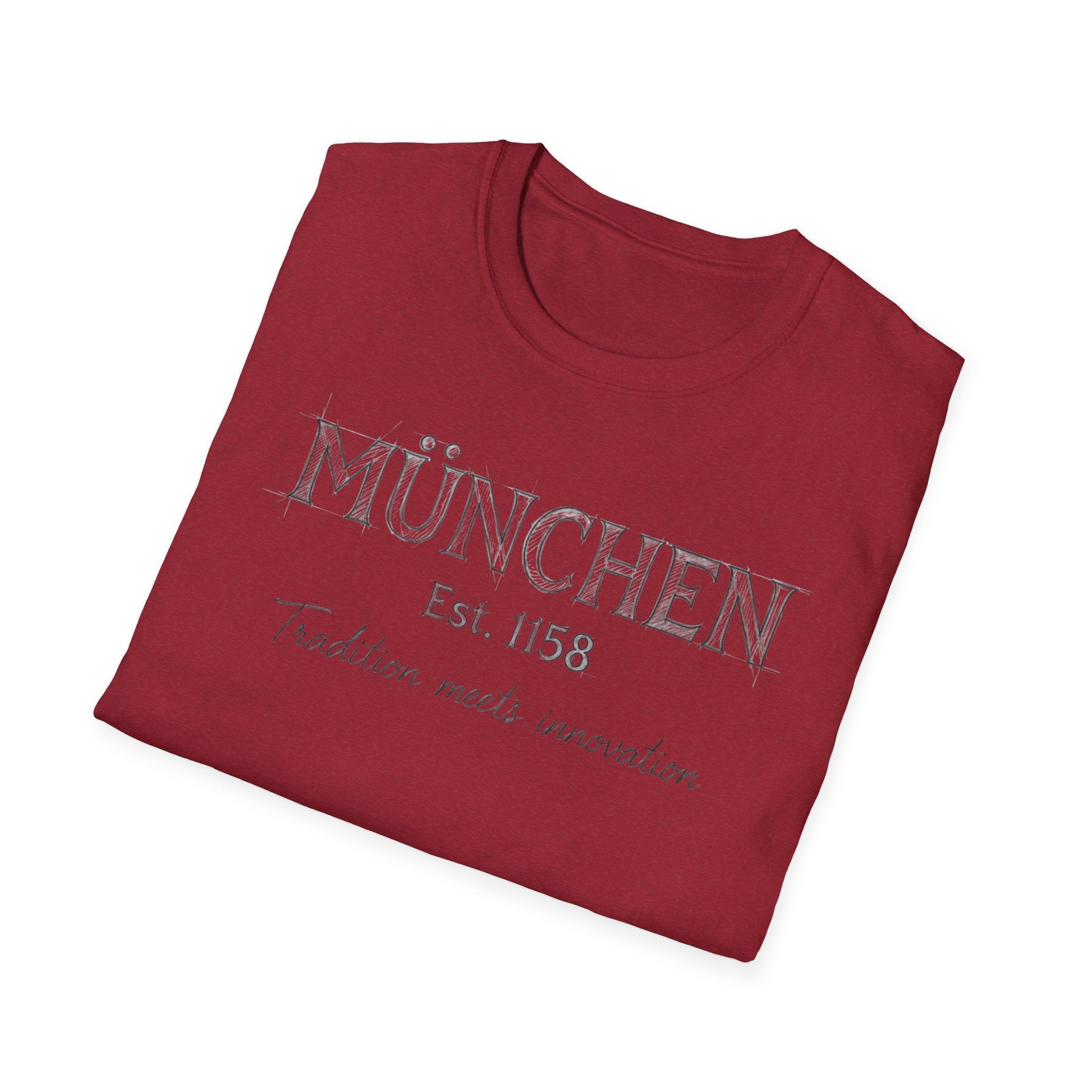 München Est. 1158 T-Shirt | Tradition Meets Innovation, Munich Typography Tee