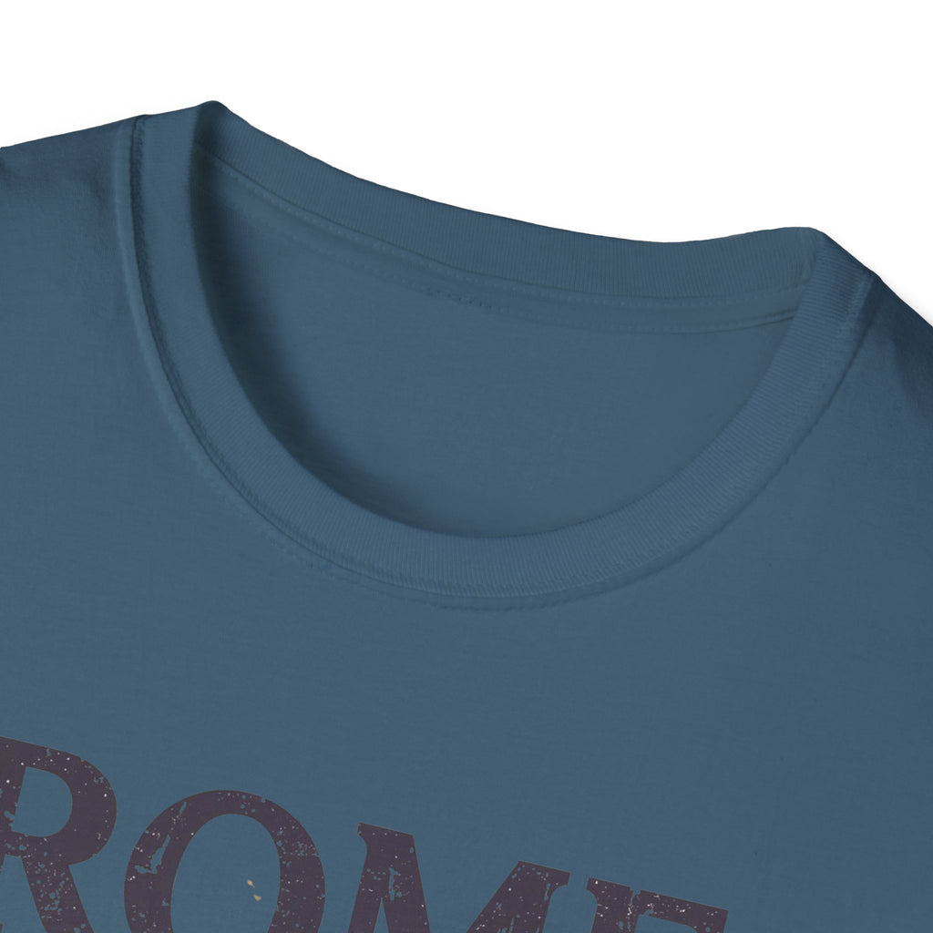 Rome Vintage Stripes T-Shirt — "When in Rome" Travel Tee