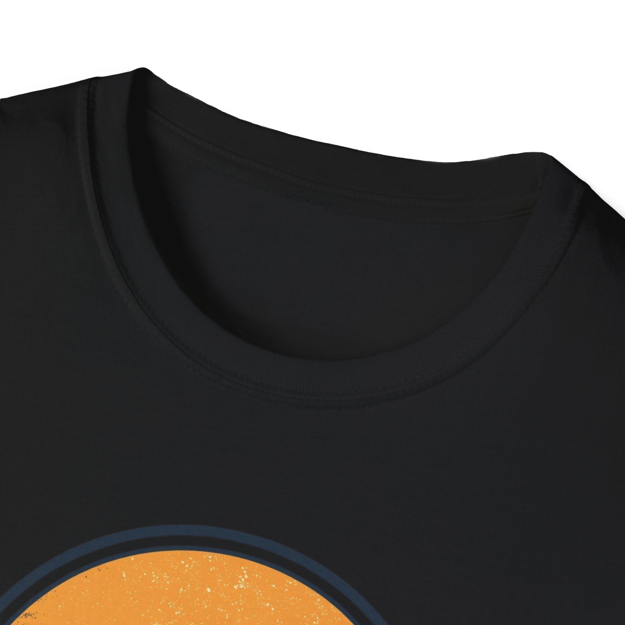 Boston Skyline Circle T‑Shirt — Retro Sunset City Graphic