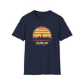 Dublin Skyline T-Shirt — Retro Sunset Irish Travel Tee